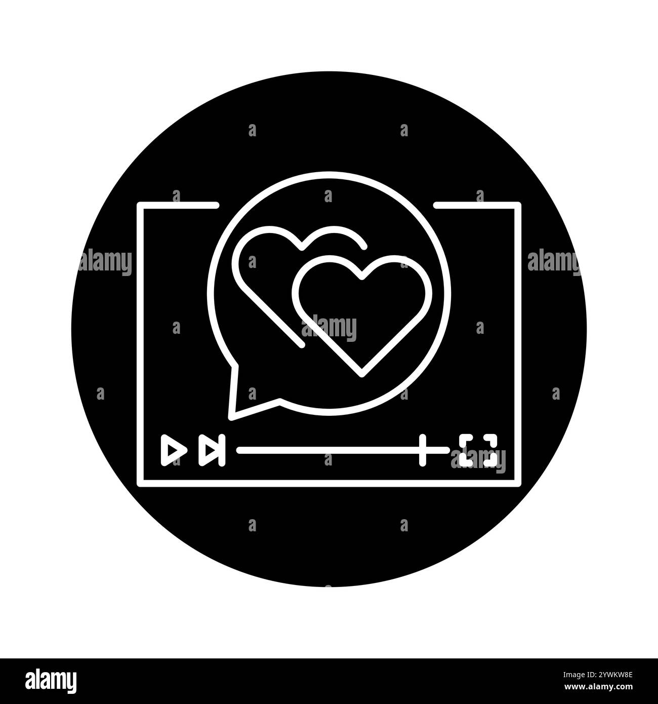 Icona nera linea di genere melodrammatico. Firma per pagina Web, app mobile, pulsante, logo. Pulsante isolato vettore. Traccia modificabile. Illustrazione Vettoriale