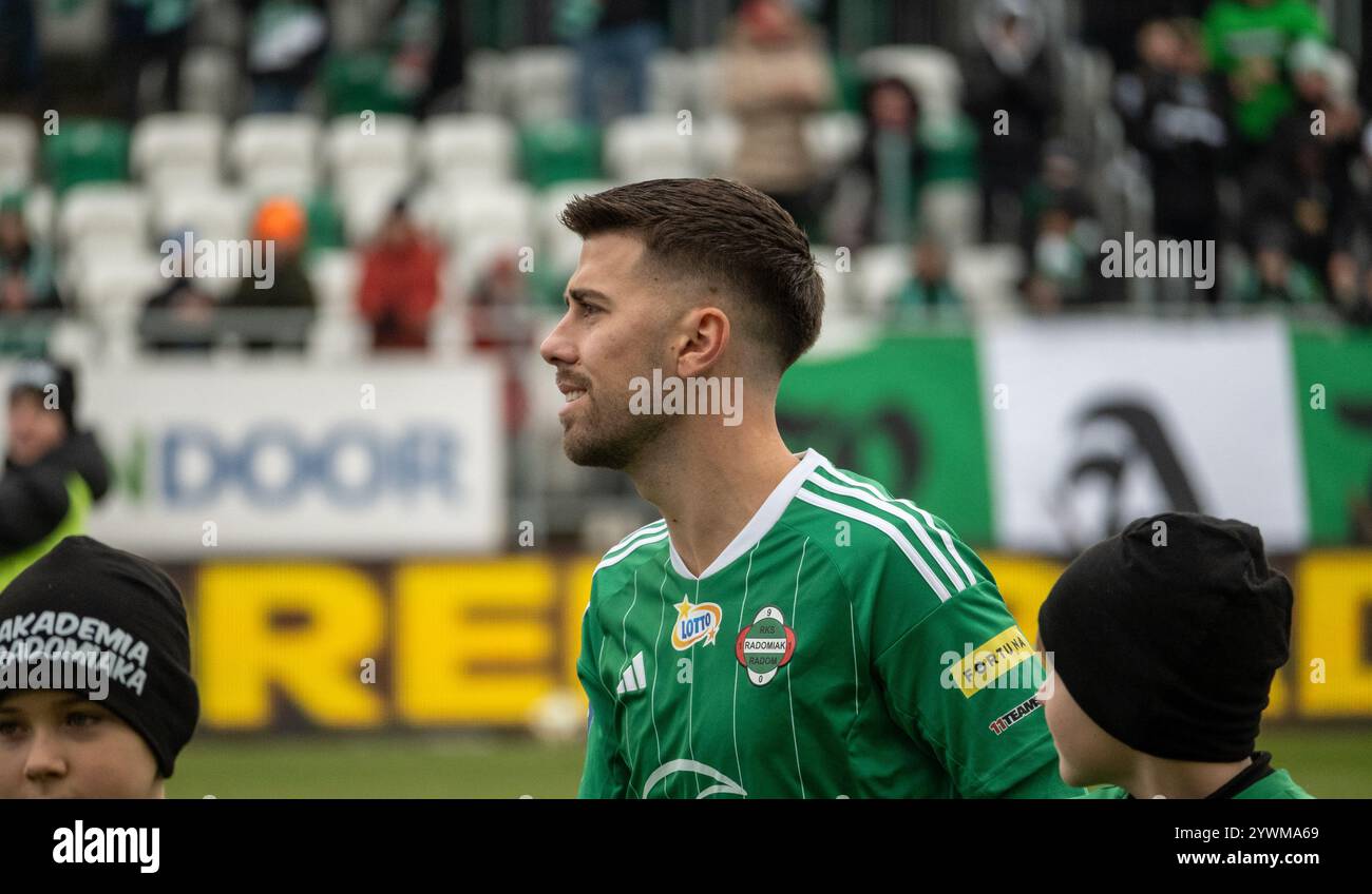 Radomiak Radom giocatore Roberto Alves prima della partita contro Stal Mielec Foto Stock