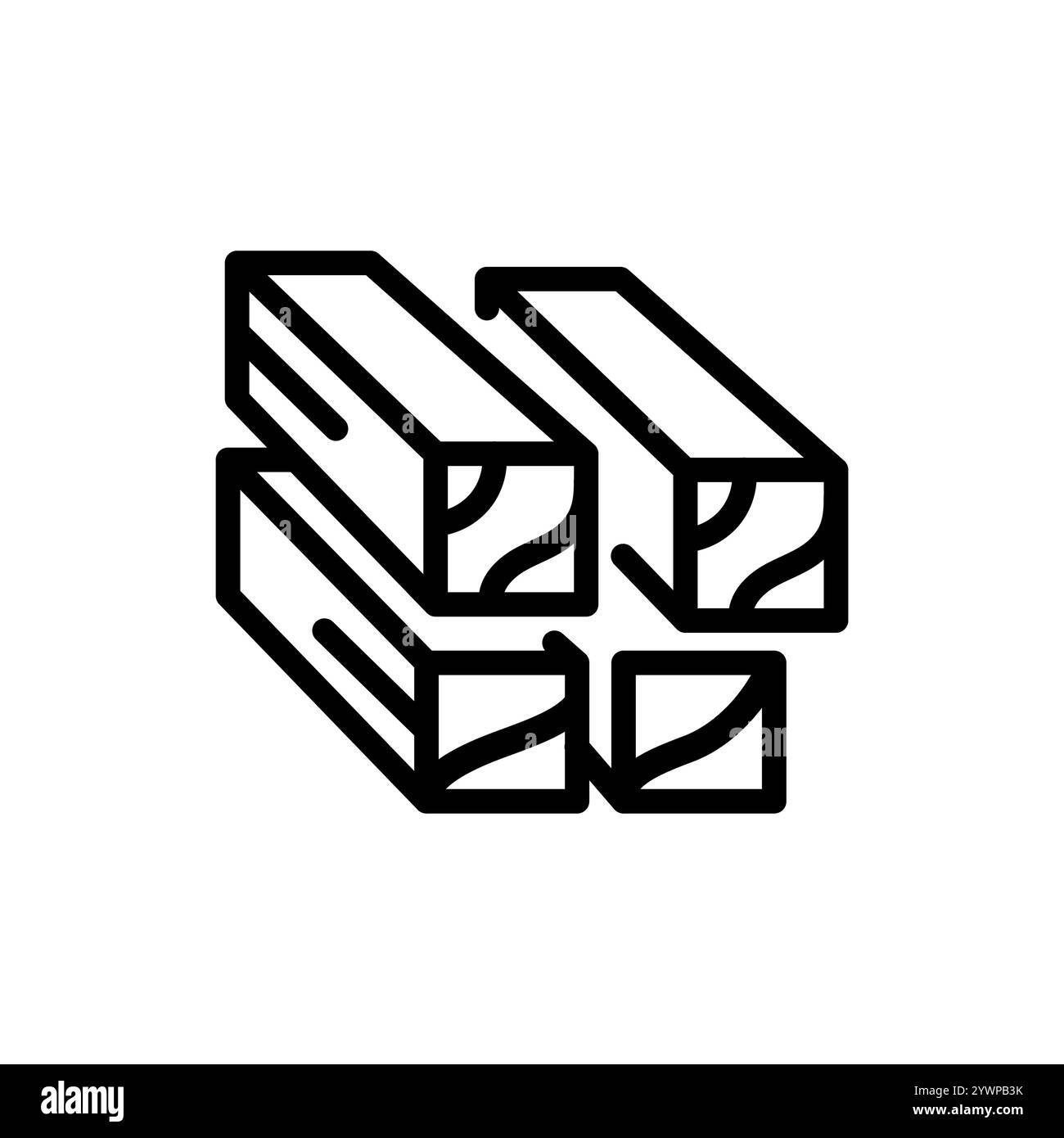 I pannelli in legno modificati termicamente sono contrassegnati da un'icona nera. Firma per pagina Web, app mobile, pulsante, logo. Pulsante isolato vettore. Traccia modificabile. Illustrazione Vettoriale