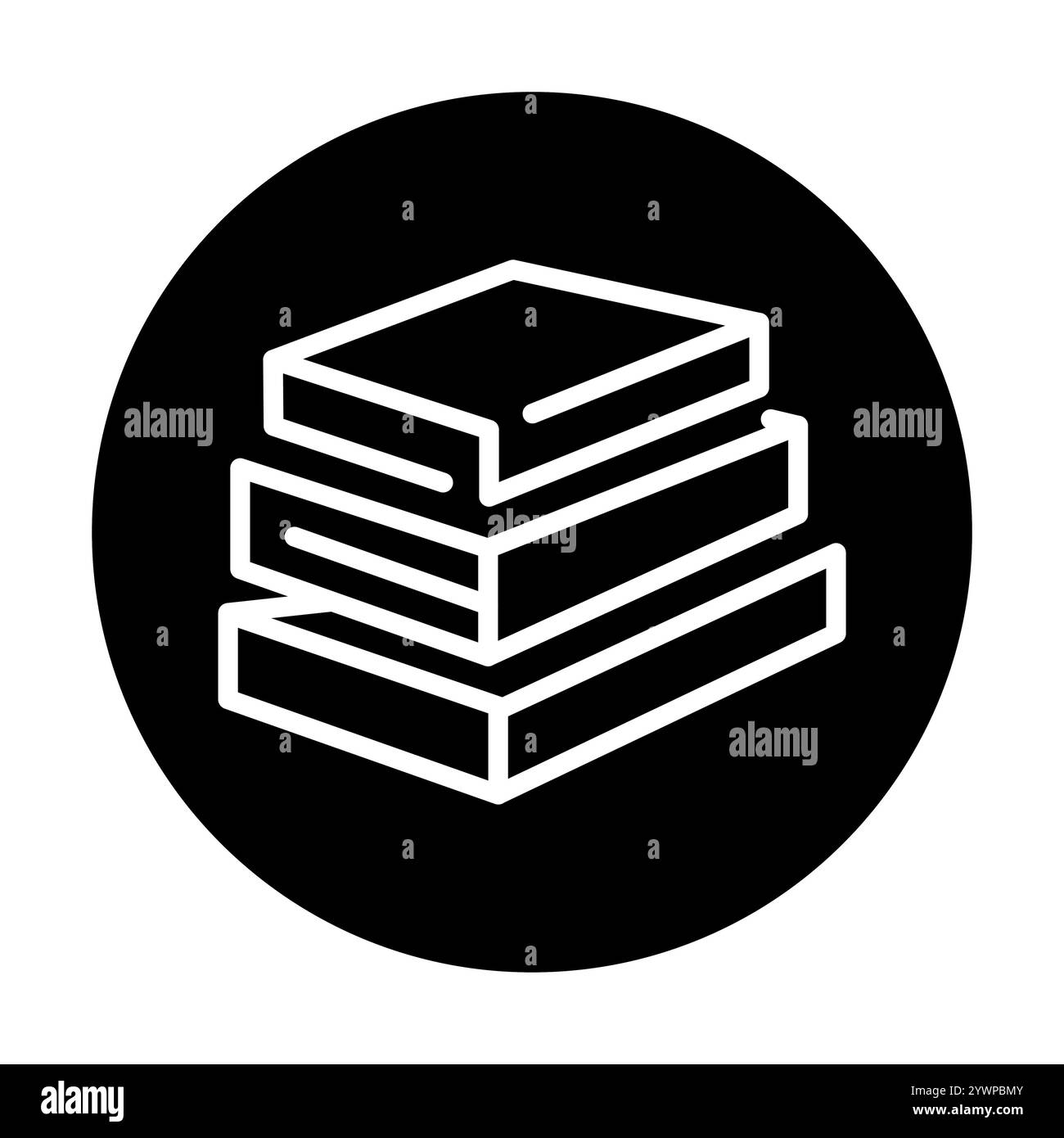 I fogli di legno rivestono un'icona nera. Firma per pagina Web, app mobile, pulsante, logo. Pulsante isolato vettore. Traccia modificabile. Illustrazione Vettoriale