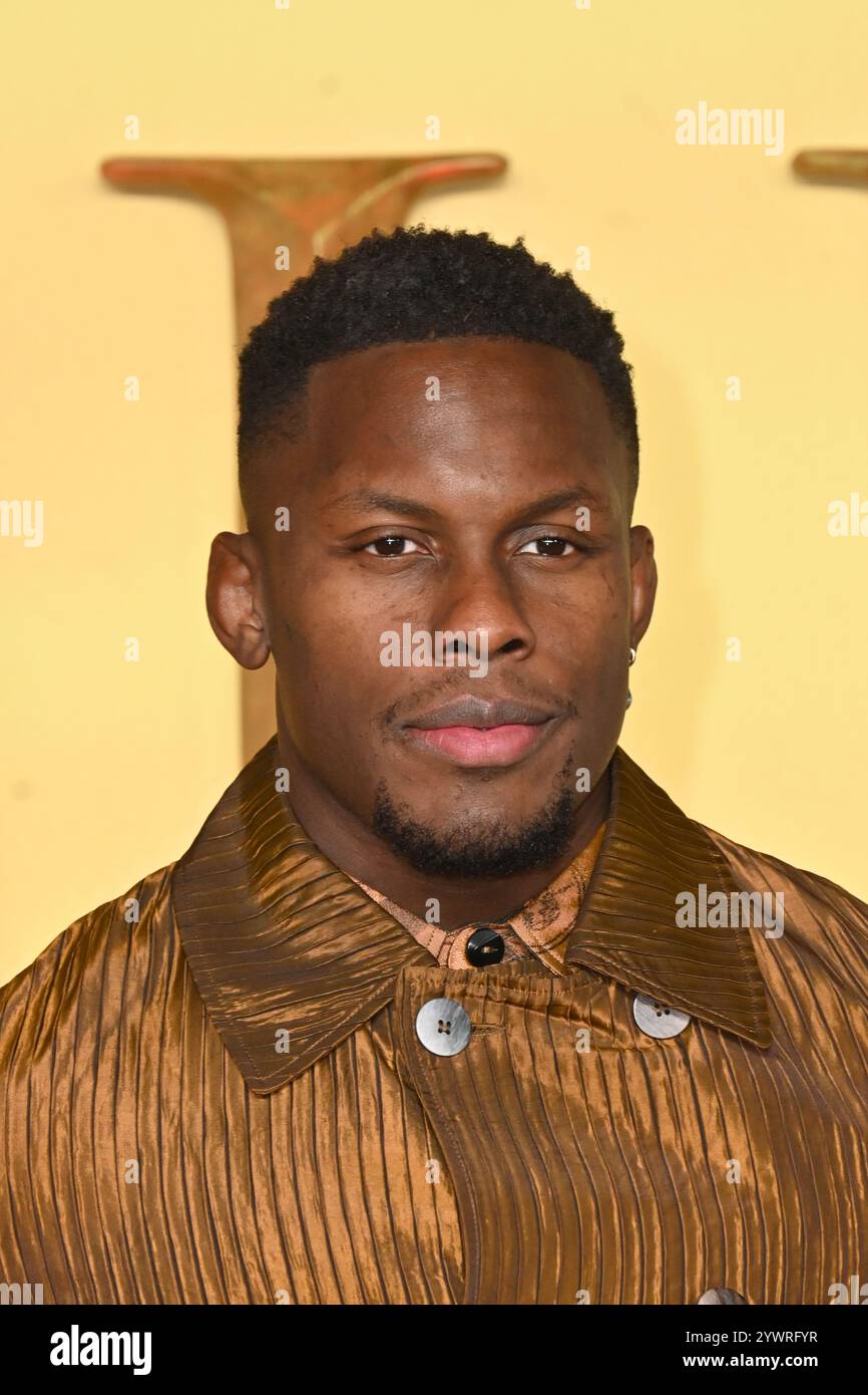 Londra, Regno Unito. 11 dicembre 2024. Maro Itoje a Mufasa, la premiere del Re Leone nel Regno Unito al Cineworld Leicester Square. Crediti: Nils Jorgensen/Alamy Live News Foto Stock