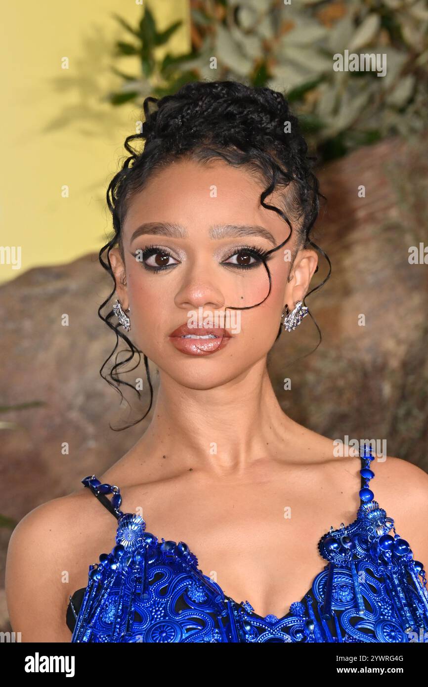 Londra, Regno Unito. 11 dicembre 2024. Tiffany Boone a Mufasa, la prima del Regno Unito del Re Leone al Cineworld Leicester Square. Crediti: Nils Jorgensen/Alamy Live News Foto Stock