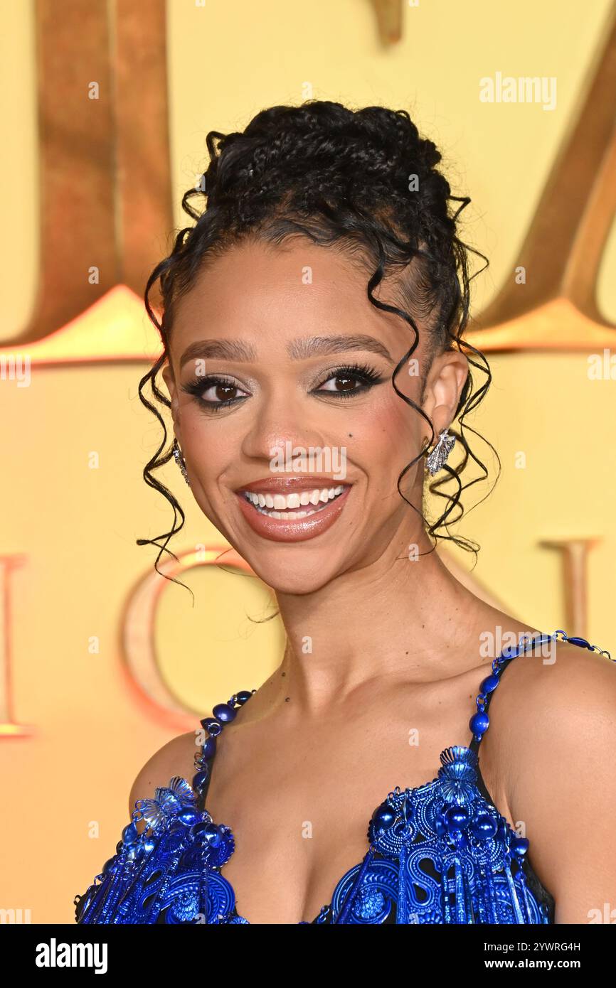 Londra, Regno Unito. 11 dicembre 2024. Tiffany Boone a Mufasa, la prima del Regno Unito del Re Leone al Cineworld Leicester Square. Crediti: Nils Jorgensen/Alamy Live News Foto Stock