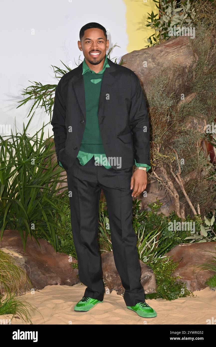 Londra, Regno Unito. 11 dicembre 2024. Kelvin Harrison Jr. A Mufasa, la premiere del Re Leone nel Regno Unito al Cineworld Leicester Square. Crediti: Nils Jorgensen/Alamy Live News Foto Stock