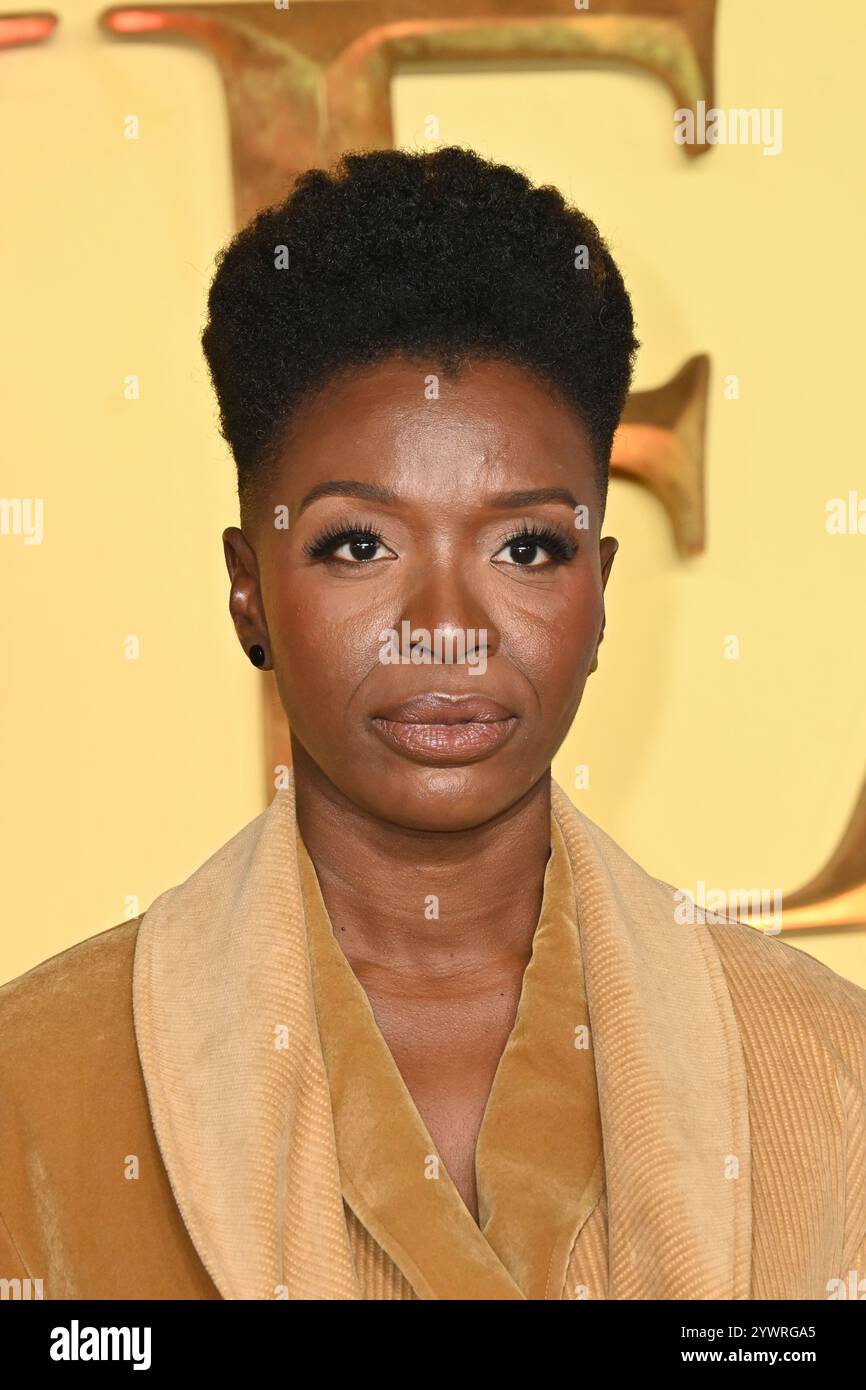 Londra, Regno Unito. 11 dicembre 2024. Folake Olowofoyeku a Mufasa, la prima del Regno Unito del Re Leone a Cineworld Leicester Square. Crediti: Nils Jorgensen/Alamy Live News Foto Stock