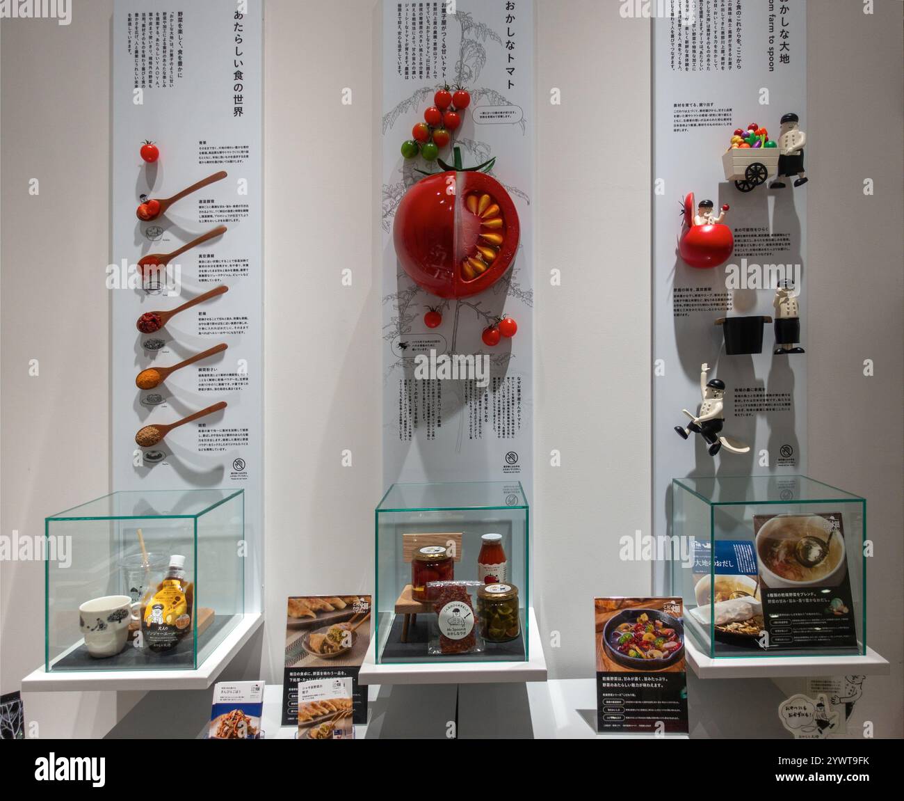 Negozio di cibo da fattoria a cucchiaio a Nagoya Sakae in Giappone Foto Stock