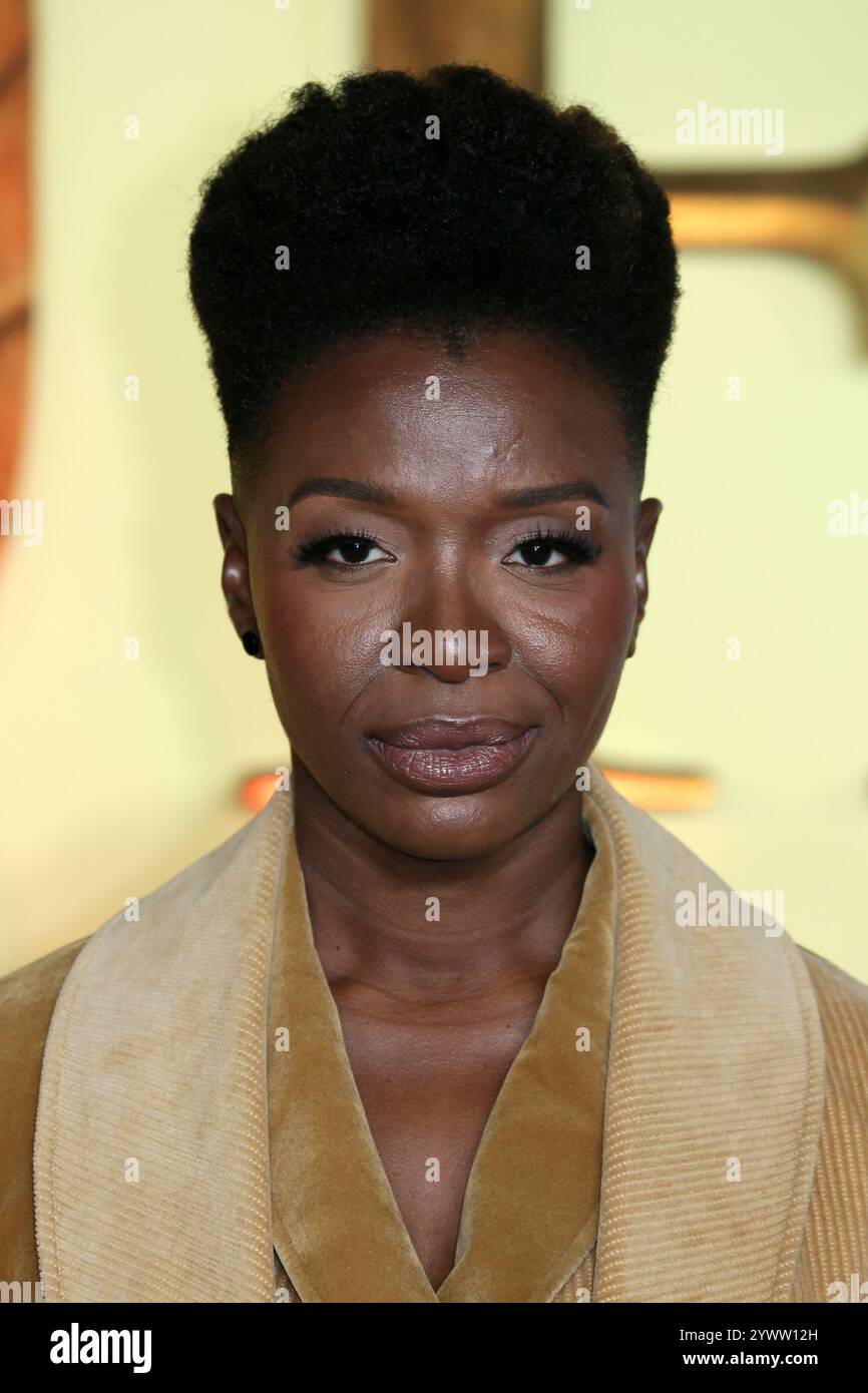 Folake Olowofoyeku partecipa alla prima inglese "Mufasa: The Lion King" al Cineworld Leicester Square di Londra, Inghilterra. Foto Stock