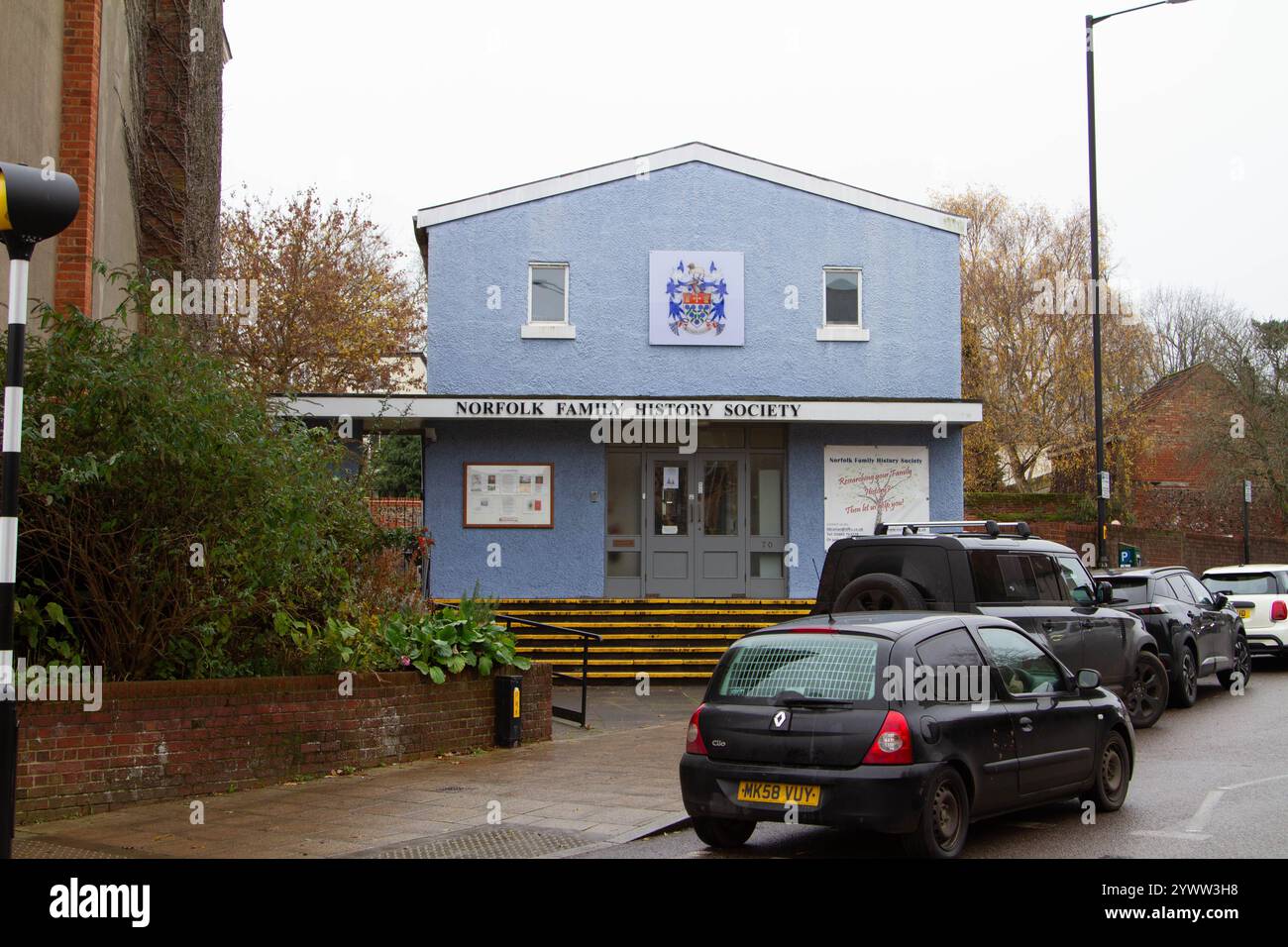 Norfolk Family History Society, Kirby Hall, St Giles Street, Norwich Foto Stock