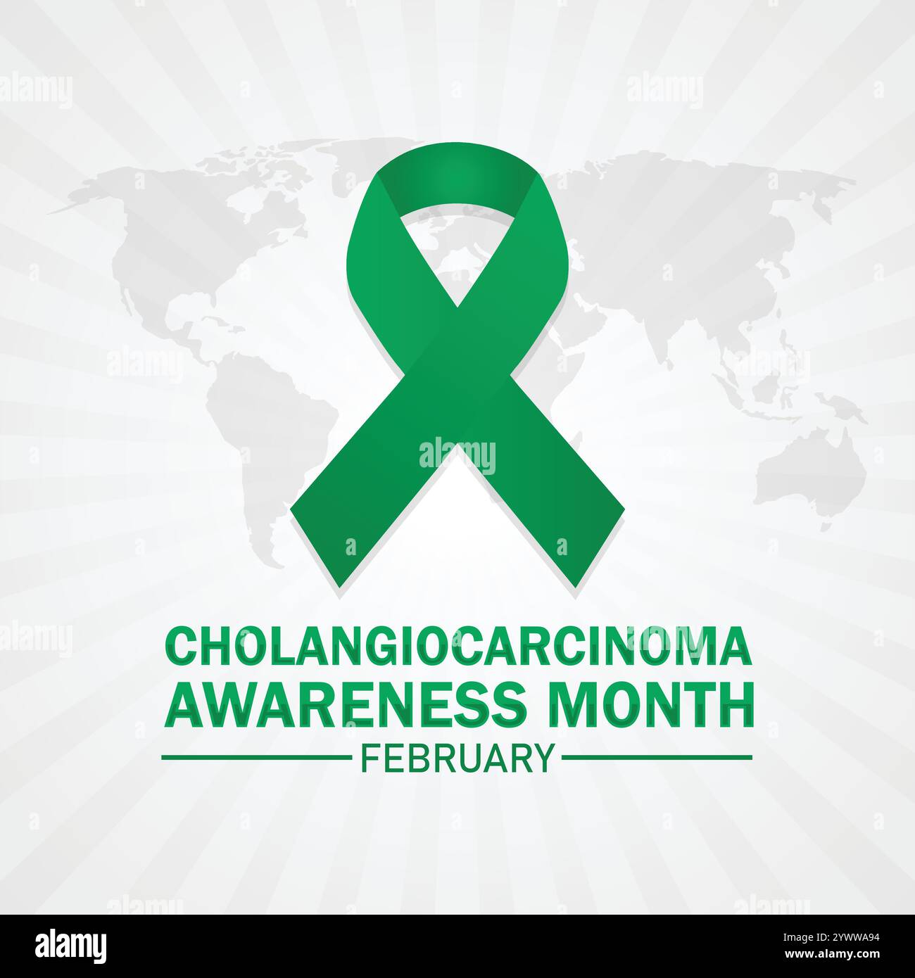 Mese di sensibilizzazione sul colangiocarcinoma. Febbraio. Concetto di vacanza. Modello per sfondo, banner, scheda, poster con iscrizione di testo. Vettore Illustrazione Vettoriale
