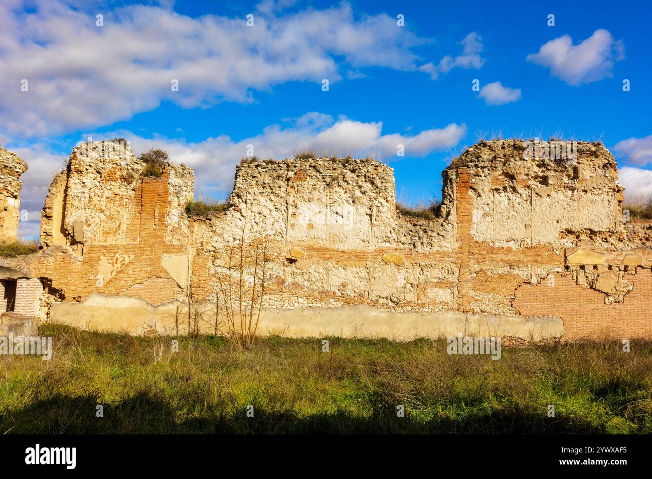 Rovine del Royal Alcázar. Castilla la Mancha, Guadalajara, Spagna. Foto Stock