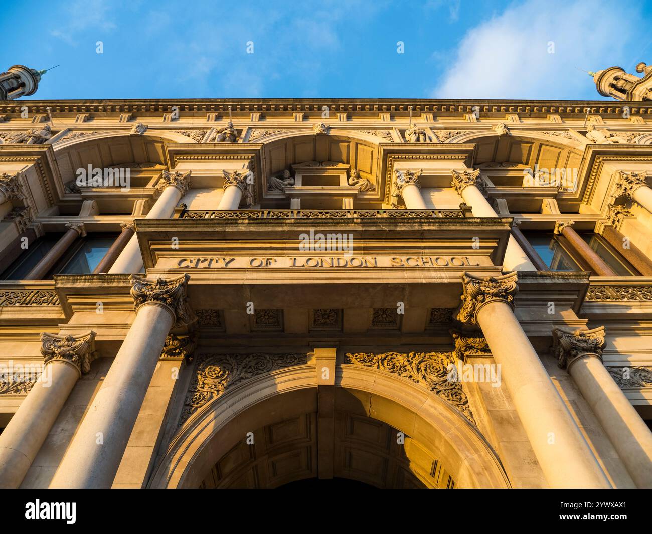 The Old City of London School Building, City of London, Londra, Inghilterra, Regno Unito, GB. Foto Stock