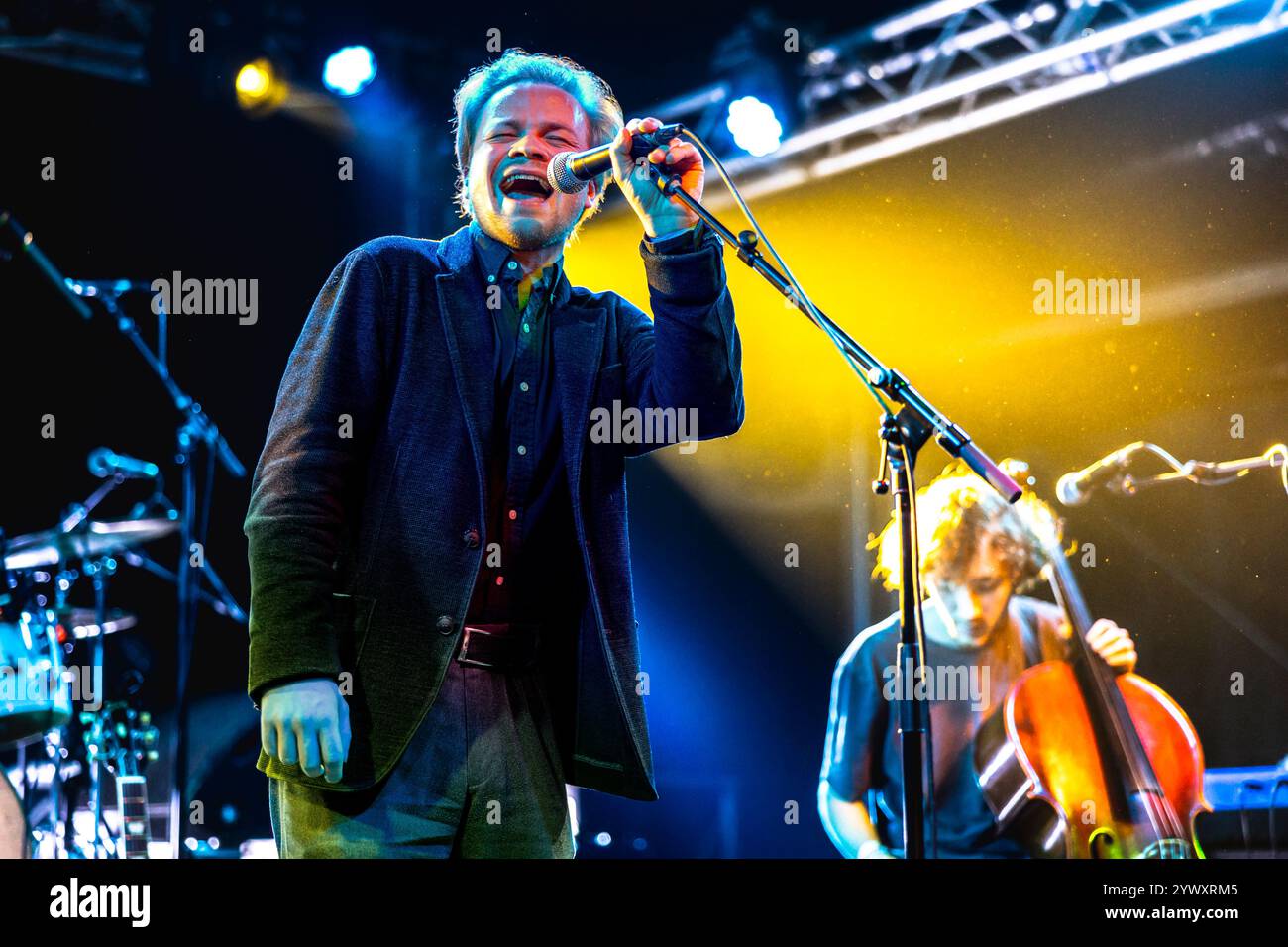 Italia 9 dicembre 2024 Geordie Greep - Black Midi cantante e frontman - live al Circolo Magnolia Milano © Andrea Ripamonti / Alamy Foto Stock