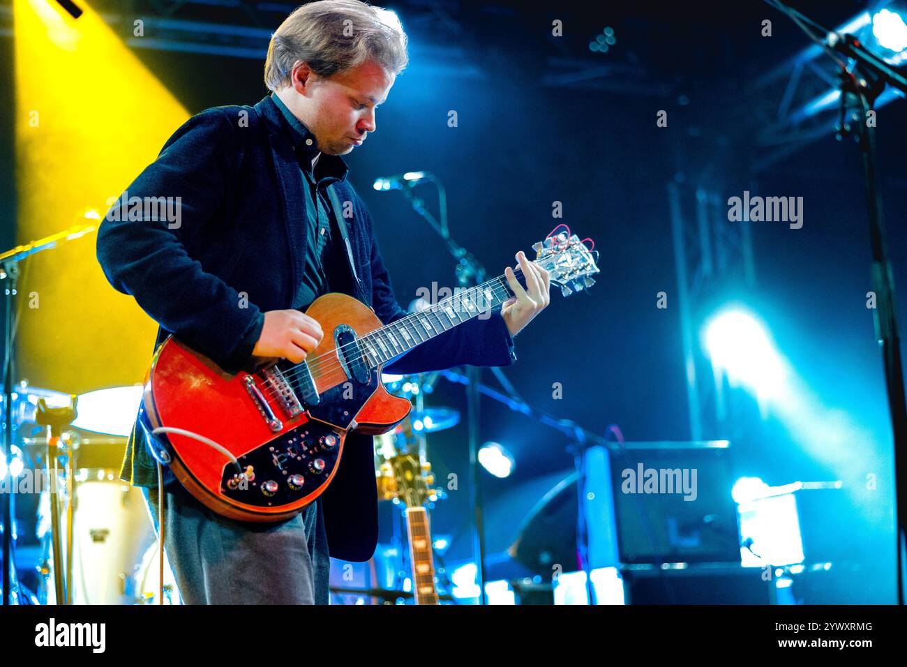 Italia 9 dicembre 2024 Geordie Greep - Black Midi cantante e frontman - live al Circolo Magnolia Milano © Andrea Ripamonti / Alamy Foto Stock