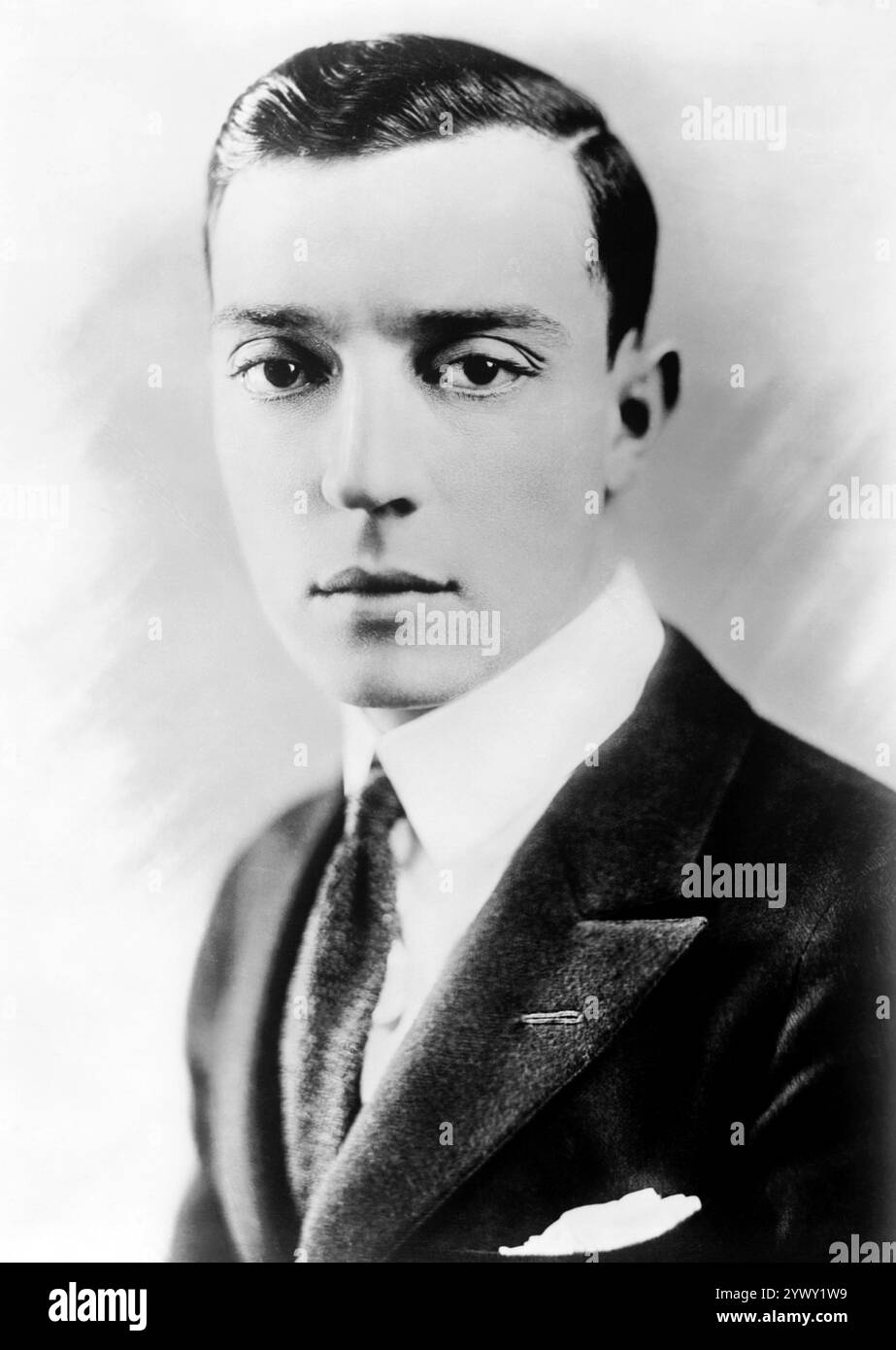 Attore, scrittore e regista Buster Keaton, 1920 circa, Bains News Service Foto Stock