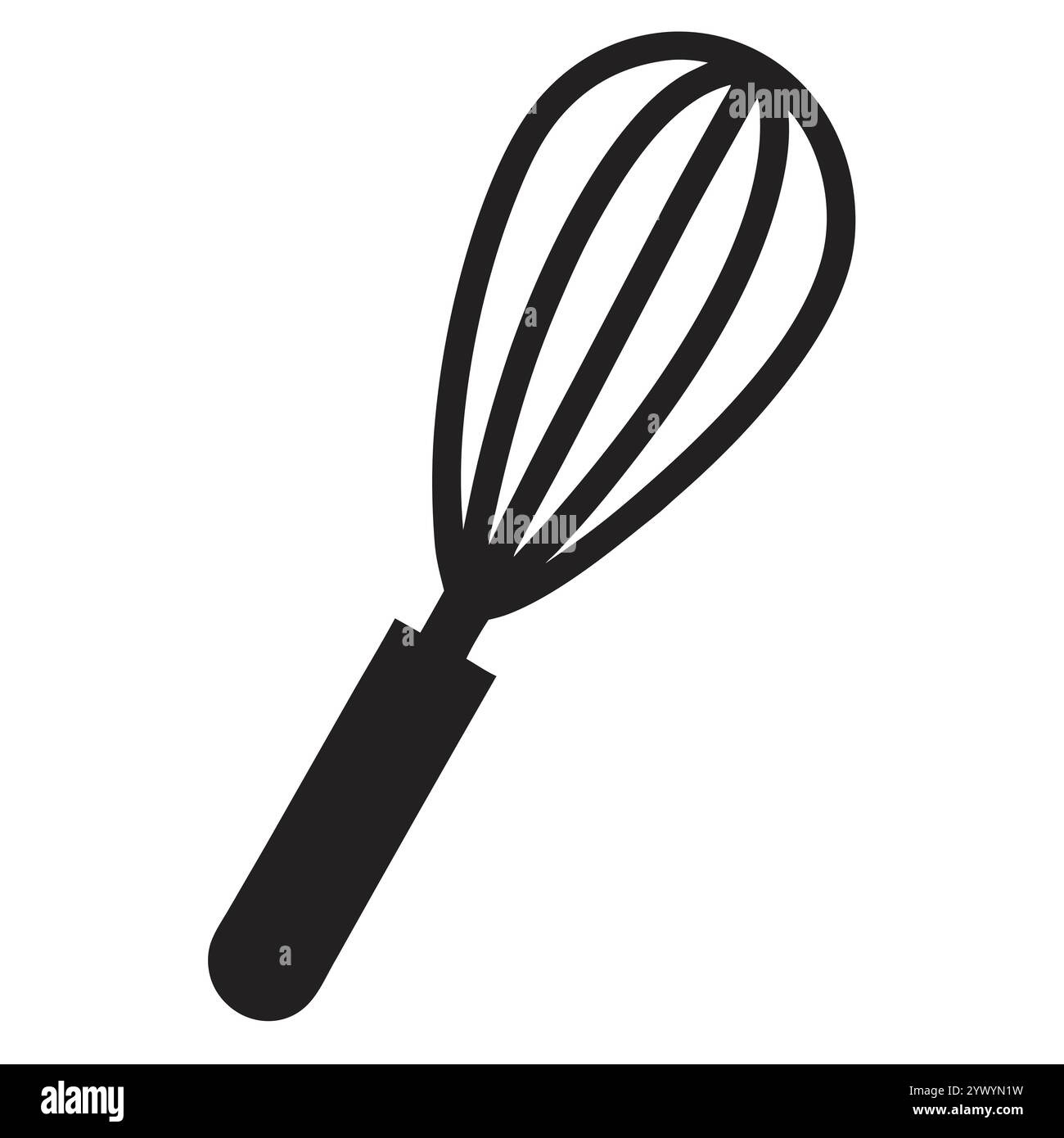 Icona della frusta da cucina colorata Illustrazione Vettoriale