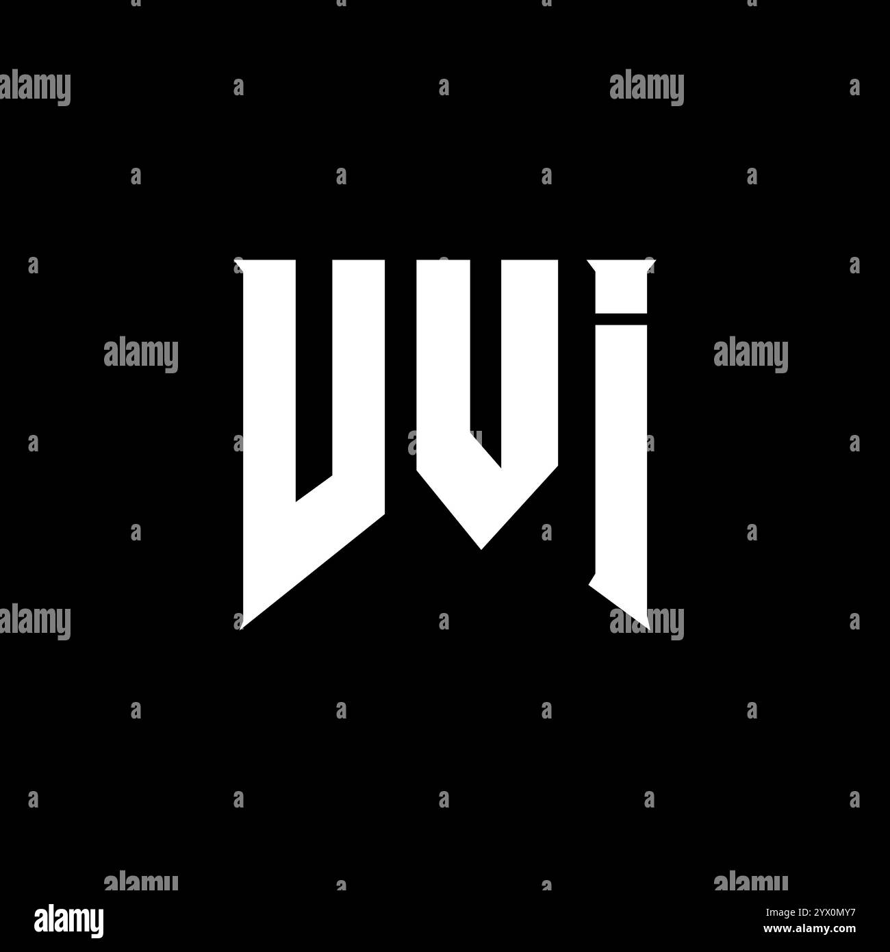 Design del logo VVI Letter per l'azienda tecnologica. Combinazione di colori bianco e nero con logo VVI. Logo VVI, vettore VVI, design VVI, icona VVI, alph VVI Illustrazione Vettoriale