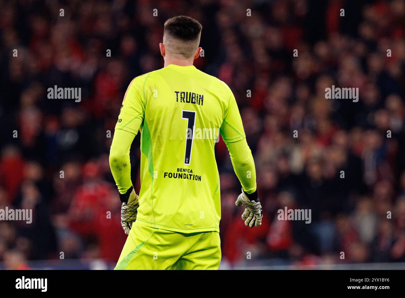 Anatoliy Trubin visto durante la partita di UEFA Champions League tra le squadre di SL Benfica e Bologna FC 1909 (Maciej Rogowski) Foto Stock