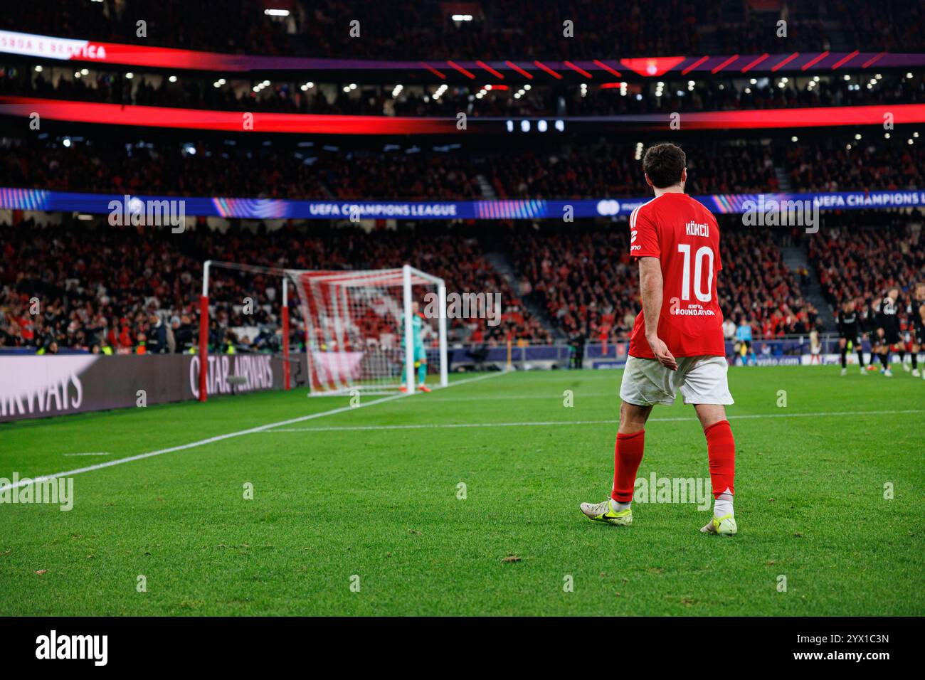 Orkun Kokcu visto durante la partita di UEFA Champions League tra le squadre di SL Benfica e Bologna FC 1909 (Maciej Rogowski) Foto Stock