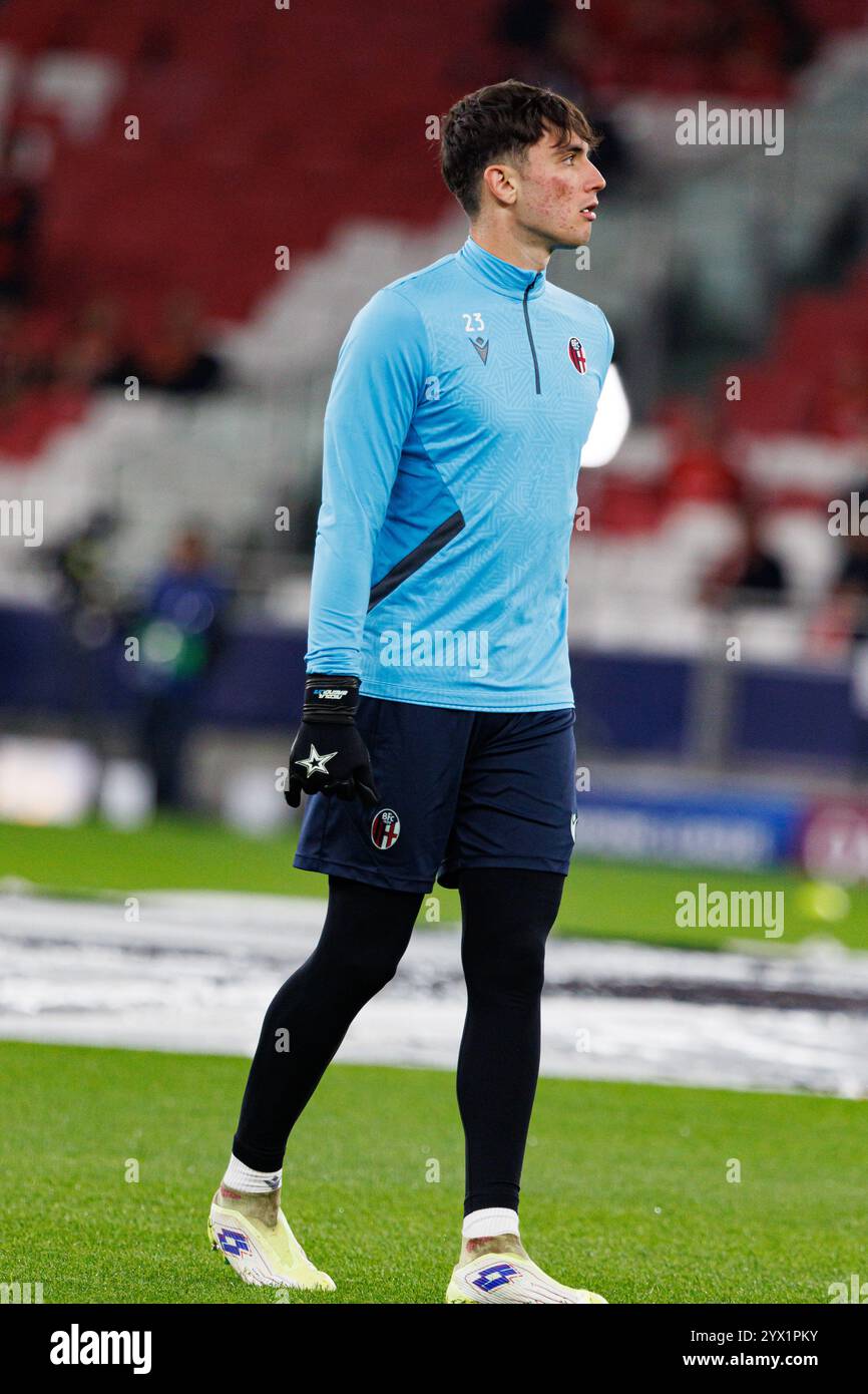 Nicola Bagnolini visto durante la partita di UEFA Champions League tra le squadre di SL Benfica e Bologna FC 1909 (Maciej Rogowski) Foto Stock