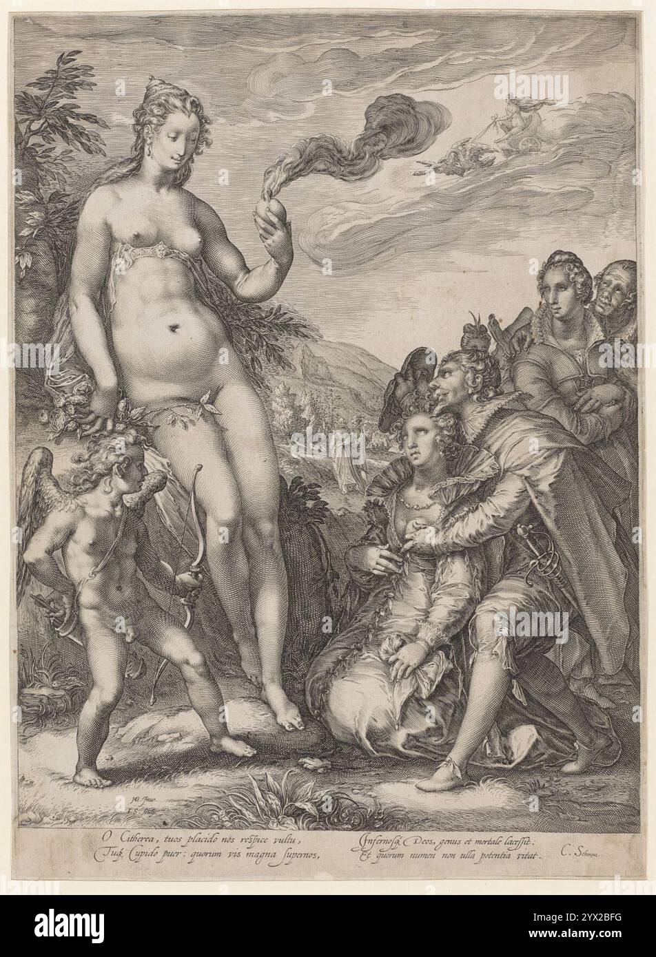 Cult of Venus di Jan Saenredam e Hendrick Goltzius. Foto Stock