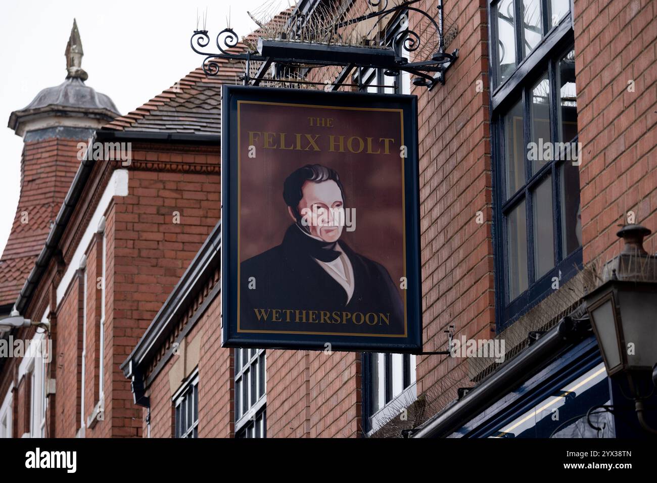 Cartello pub Felix Holt, Nuneaton, Warwickshire, Inghilterra, Regno Unito Foto Stock