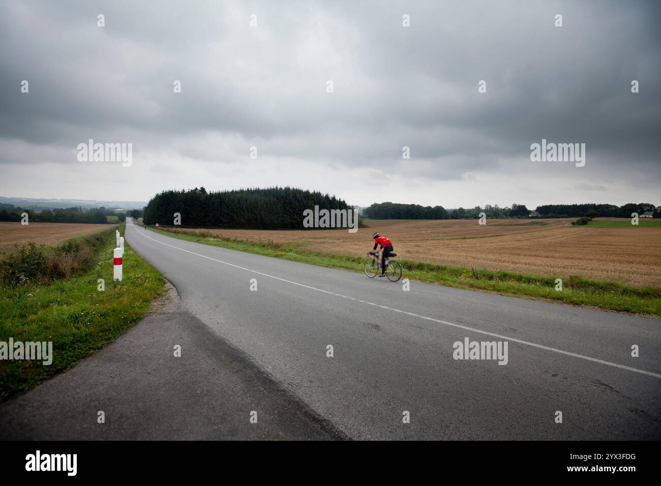 La gara ciclistica di Parigi Brest è una gara ciclistica di 90 ore che si tiene ogni 4 anni. Foto Stock