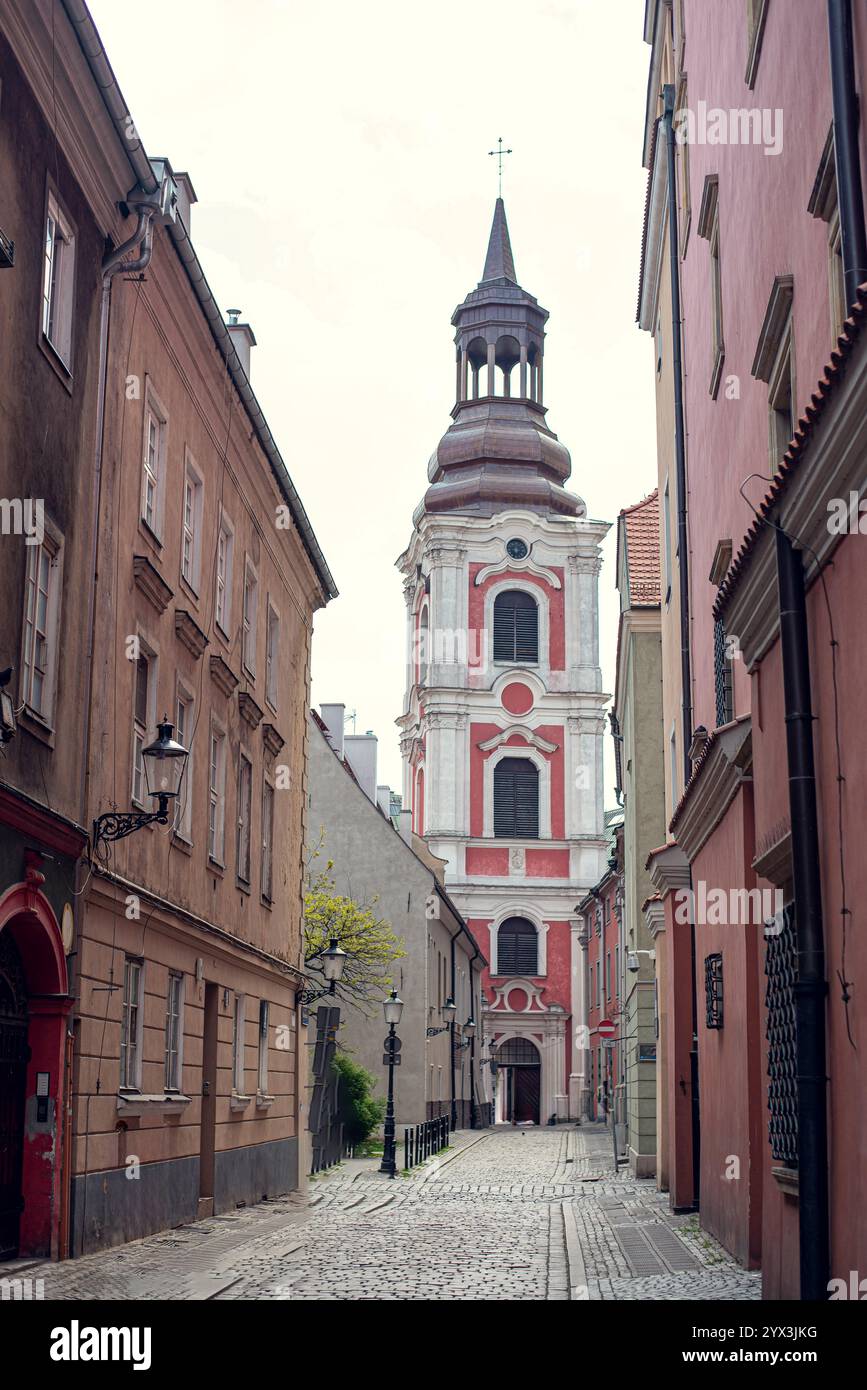 Basilica della Chiesa Collegiata della madre di Dio del Perpetuo aiuto, Santa Maria Maddalena e San Stanislao Vescovo di Poznań, Polonia Foto Stock