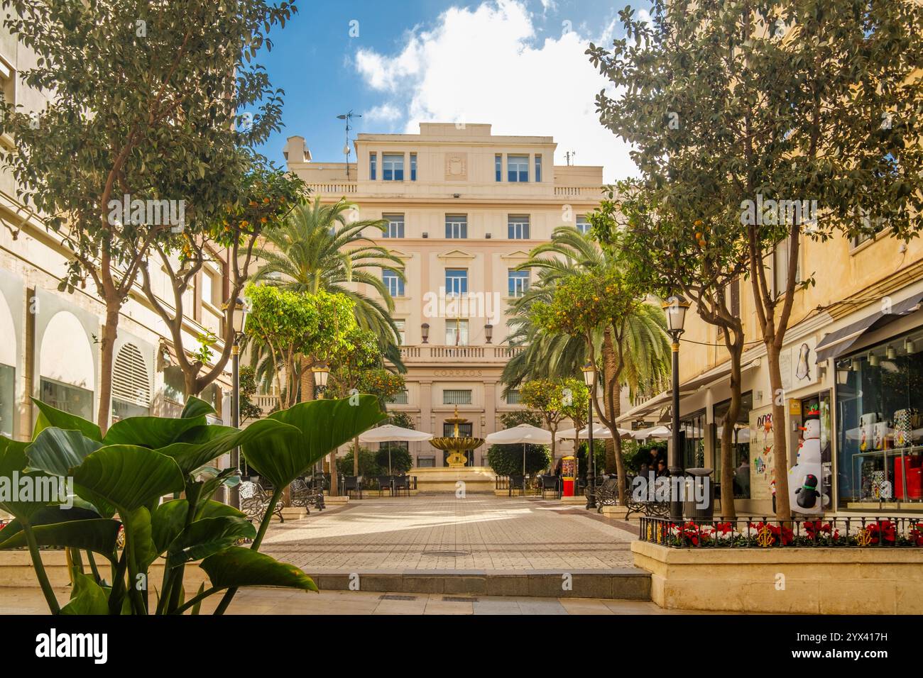 Splendida vista sulla strada di Ceuta, Spagna Foto Stock