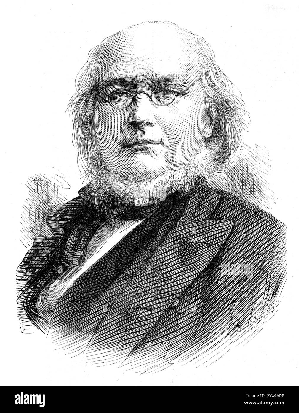 Il defunto signor Horace Greeley, 1872 anni. Incisione da una fotografia del signor Sarony. "Questo intraprendente, ma eccentrico, giornalista e politico americano è stato ultimamente il candidato democratico alla presidenza senza successo in opposizione al generale Grant... nel 1841 è stato avviato il suo noto giornale quotidiano, il New York Tribune, e quel giornale è stato condotto da lui, come proprietario ed editore, fino a pochi mesi fa... come abolizionista entusiasta, era molto a favore del partito repubblicano durante la presidenza del signor Lincoln... ma l'incoerenza della sua condotta pubblica, e indiscreta e indiscreta Foto Stock