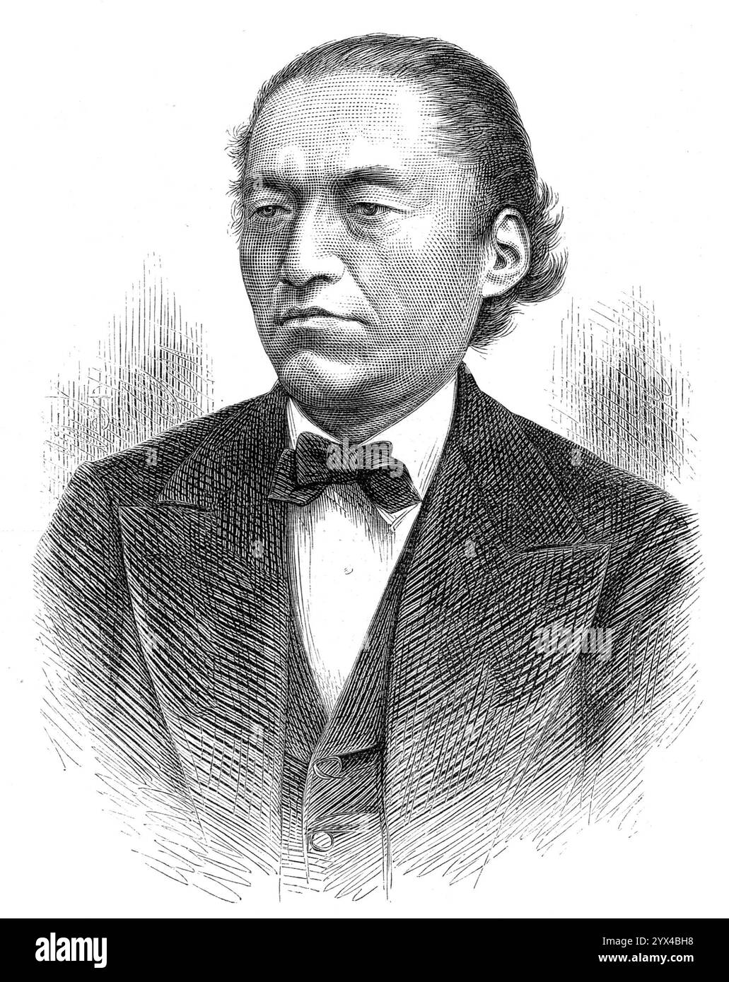 Sionii Iwakura, l'Ambasciatore speciale giapponese, 1872. "L'Ambasciatore straordinario giapponese, Sionii Iwakura, e i suoi associati straordinari, che rappresentano vari dipartimenti del servizio pubblico del Giappone, arrived..from New York, e, dopo essere stati intrattenuti al pranzo dal sindaco, partirono nel pomeriggio per Londra, dove hanno preso il loro alloggio a Buckingham Palace... si prevede che gli illustri visitatori saranno trattati royalmente durante il loro soggiorno in questo paese. Gli ambasciatori sono stati intrattenuti a cena lunedì da Lord e Lady Granville, e dopo cena hanno visitato l'Inter Foto Stock