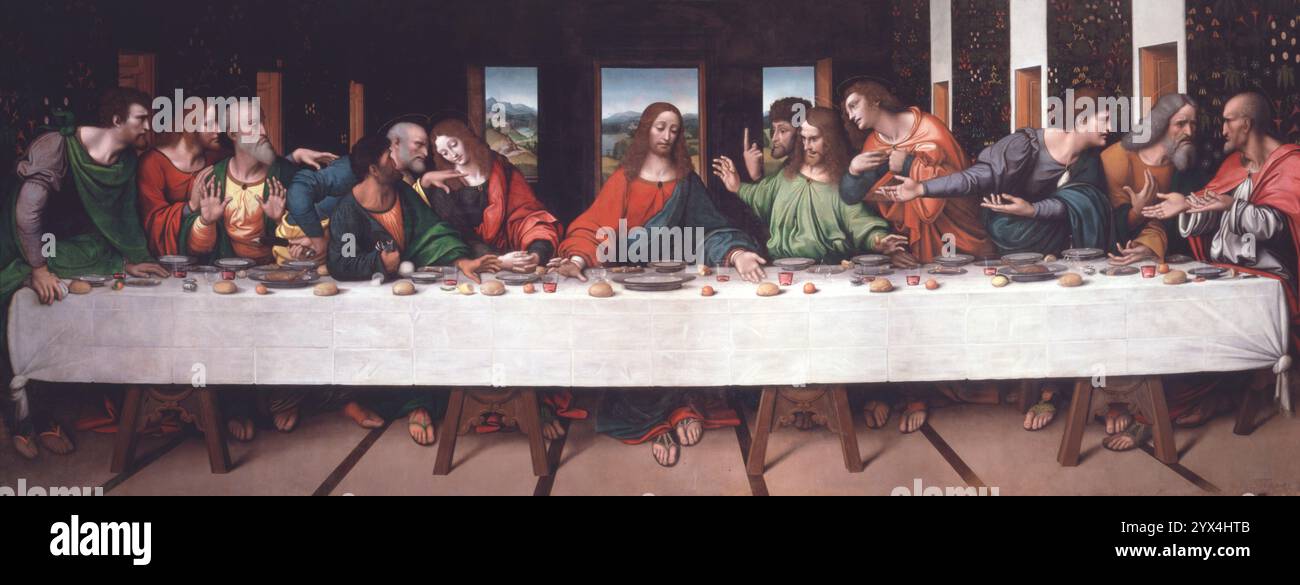 Copia de l'ultima cena di Leonardo, c1515-20. Foto Stock