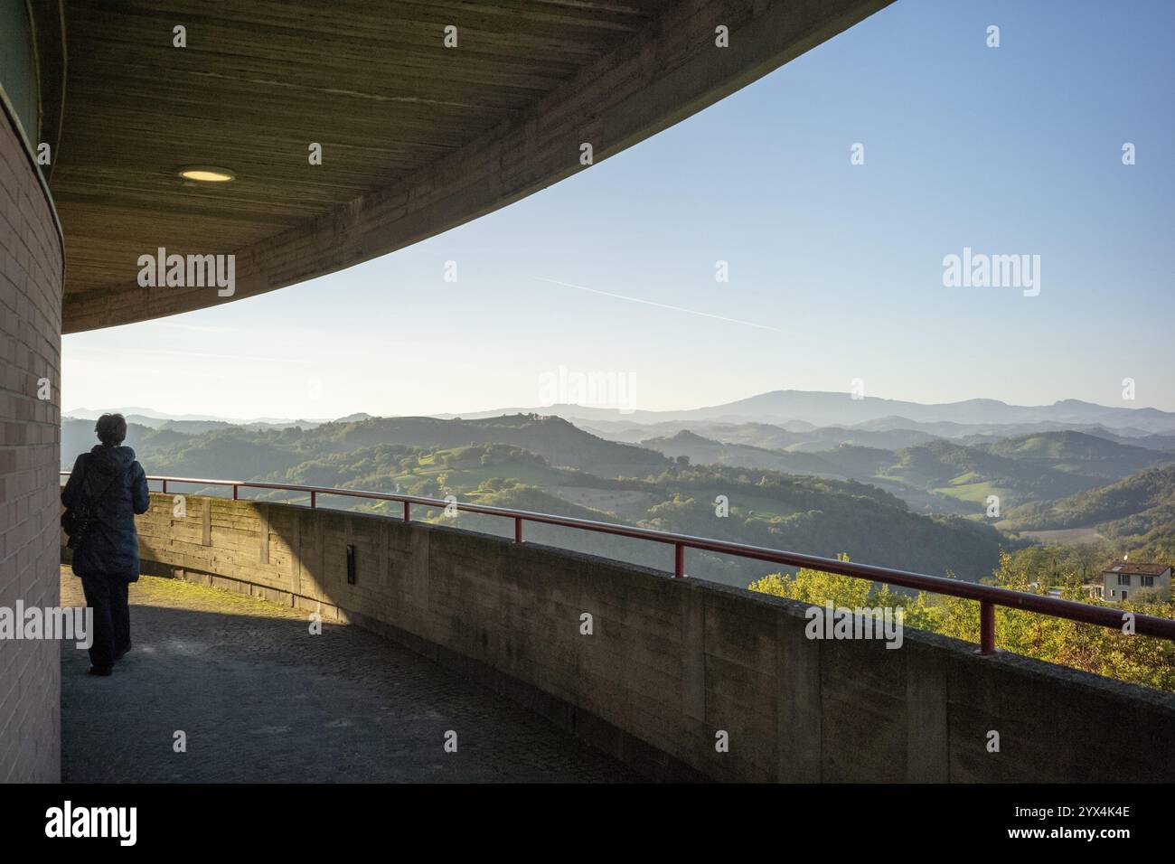 Collegio del Tridente, architetto Giancarlo De Carlo, Urbino, Italia, Europa Foto Stock