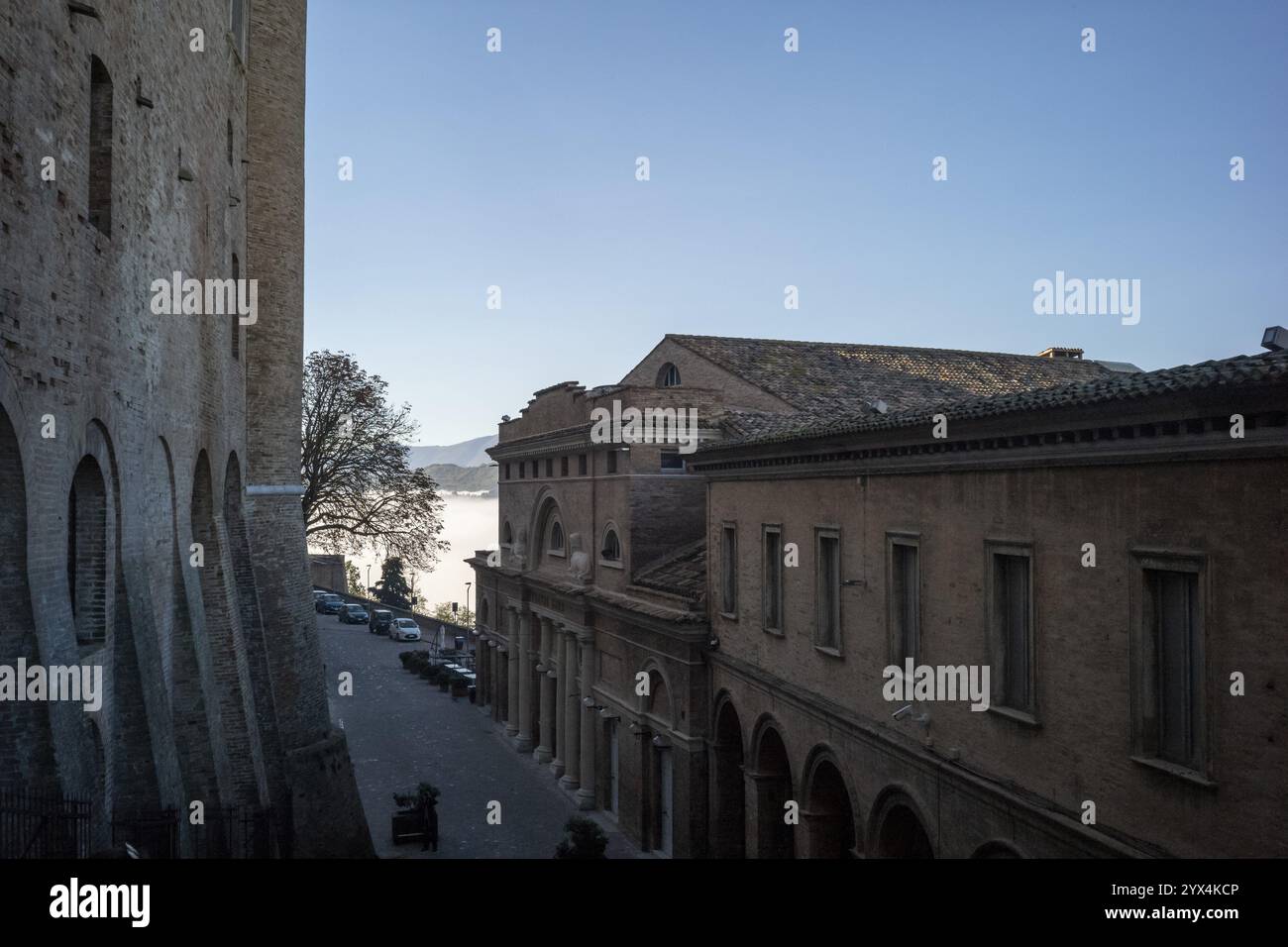 Teatro Carlo felice, neoclassicismo, Urbino, Italia, Europa Foto Stock