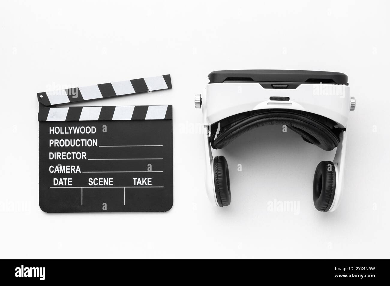 Video con visore per la realtà virtuale Foto Stock