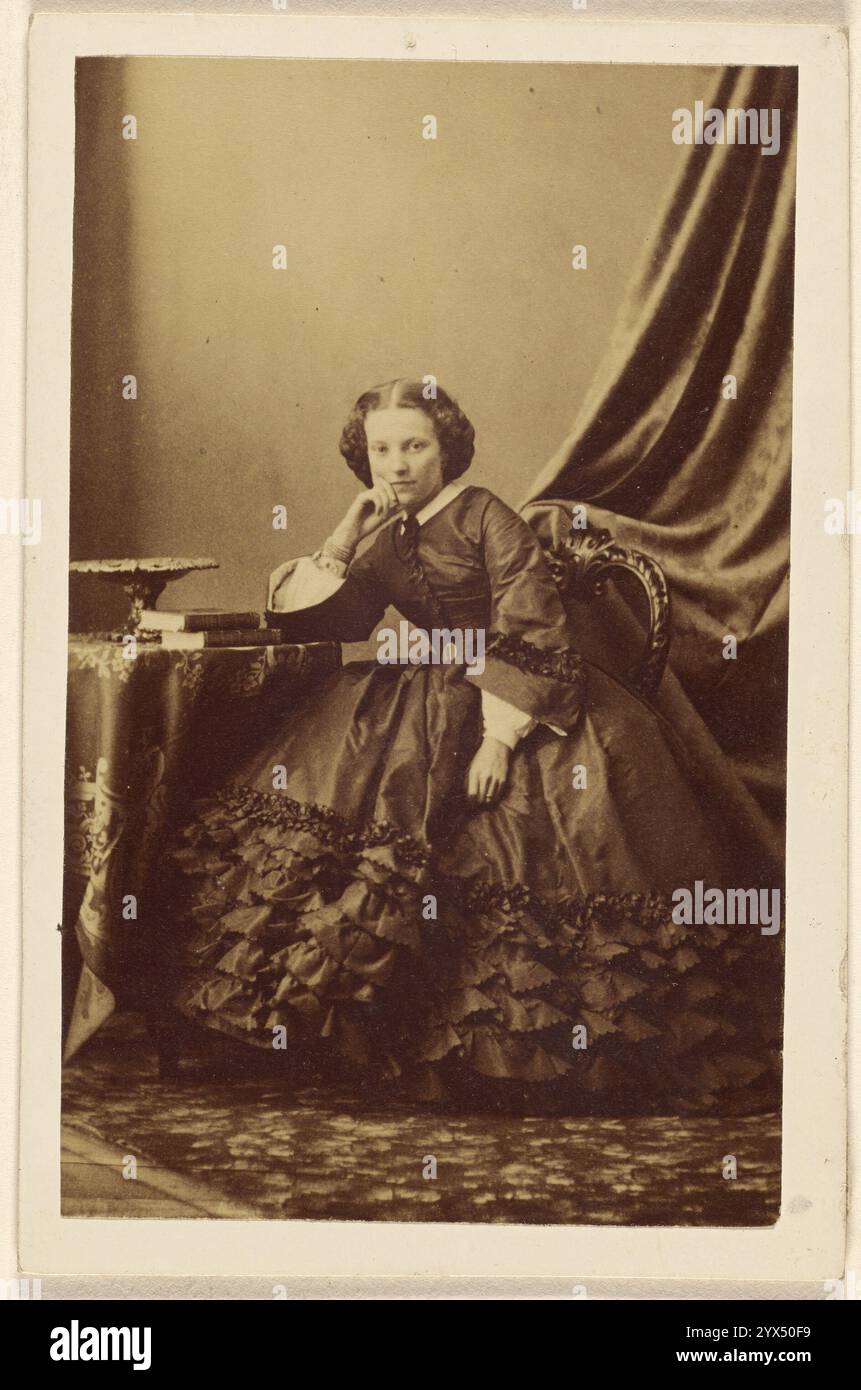 Ritratto di una ragazza seduta, 1865-1870. Foto Stock