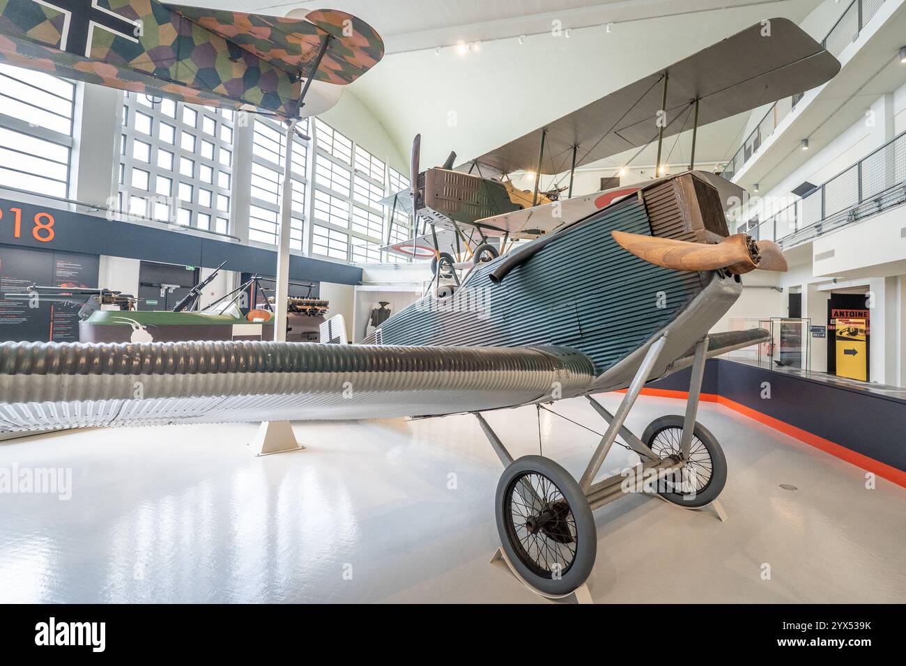 Muse de l'Air et de l'Espace Aroport de Paris-le Bourget Great War Hall Air and Space Museum Parigi Francia - Junkers D. IO Foto Stock