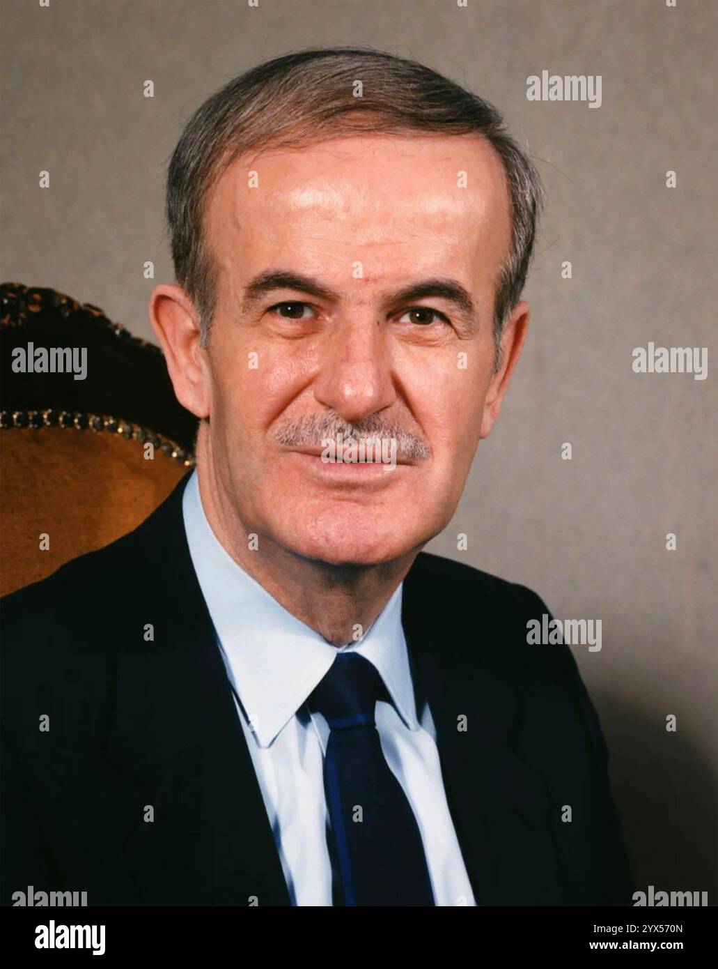 HAFEZ al-ASSAD (1930-2000) come presidente della siria intorno al 1987 Foto Stock