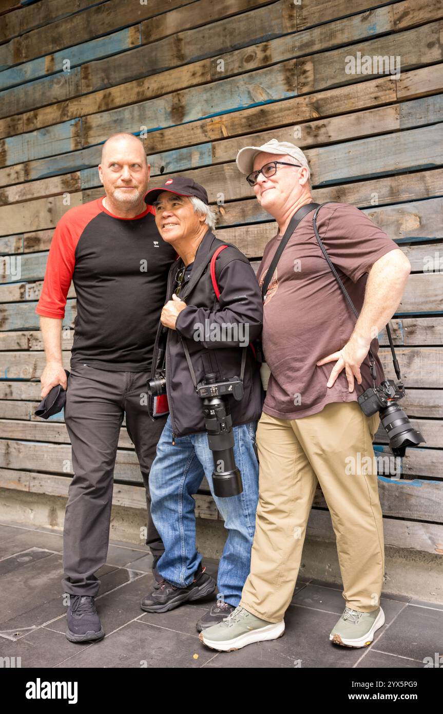 Nick Ut, vincitore del premio Pulitzer, in nuova Zelanda, promuove il suo nuovo documentario, From Hell to Hollywood. Foto Stock