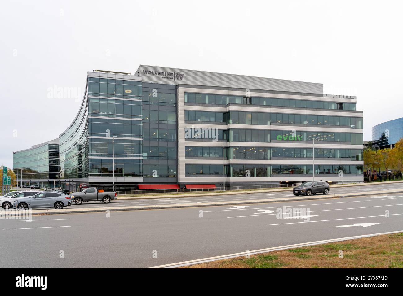 Campus Wolverine Worldwide di Boston a Waltham, Massachusetts, Stati Uniti Foto Stock