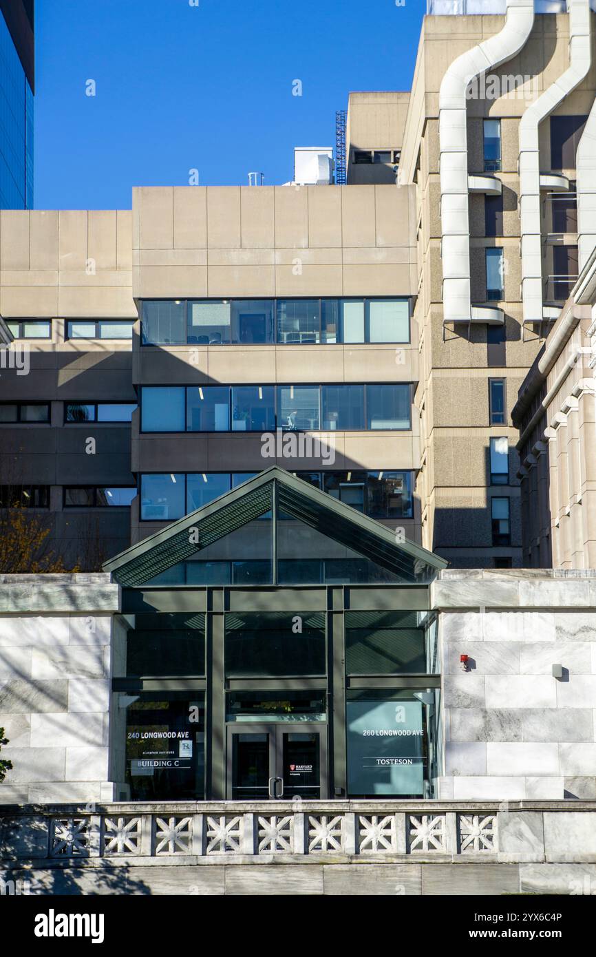 Harvard Medical School, Blavatnik Institute, edificio C, ingresso edificio, Boston, Massachusetts, Stati Uniti Foto Stock Harvard Medical School, Blavatnik Institute, edificio C, ingresso edificio, Boston, Massachusetts, Stati Uniti Foto Stock