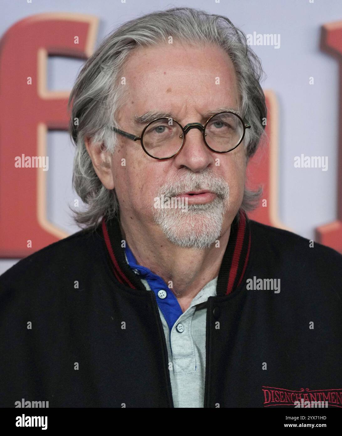 Los Angeles, Stati Uniti. 13 dicembre 2024. Matt Groening arriva al SIMPSON Disney 's o c'MON ALL YE FAITHFUL Holiday Special World Premiere Screening a Hollywood, CALIFORNIA, venerdì, 13 dicembre 2024. (Foto di Sthanlee B. Mirador/Sipa USA) credito: SIPA USA/Alamy Live News Foto Stock