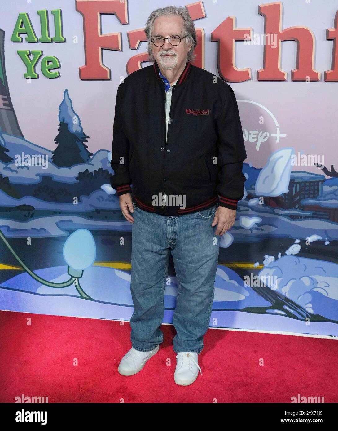 Los Angeles, Stati Uniti. 13 dicembre 2024. Matt Groening arriva al SIMPSON Disney 's o c'MON ALL YE FAITHFUL Holiday Special World Premiere Screening a Hollywood, CALIFORNIA, venerdì, 13 dicembre 2024. (Foto di Sthanlee B. Mirador/Sipa USA) credito: SIPA USA/Alamy Live News Foto Stock