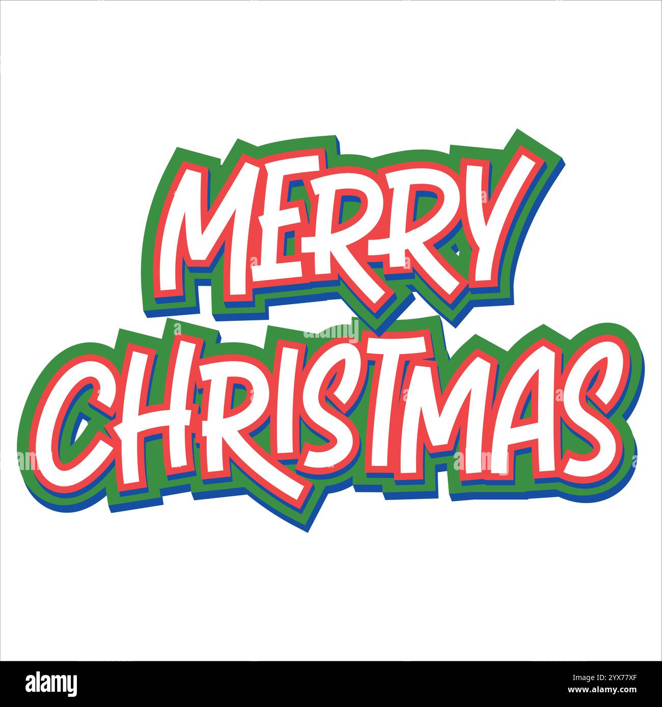 Buon Natale tipografia Illustrazione Vettoriale