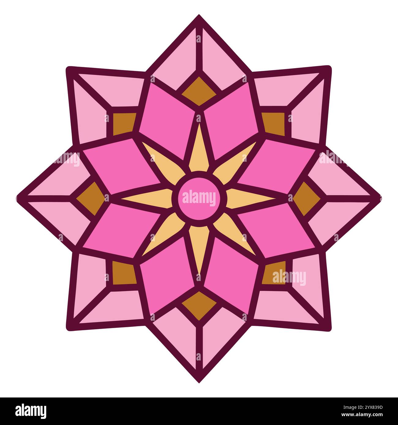 Motivo islamico - disegni geometrici, ornamentali e senza cuciture di alta qualità per l'arte, l'architettura e l'arredamento degli interni Illustrazione Vettoriale