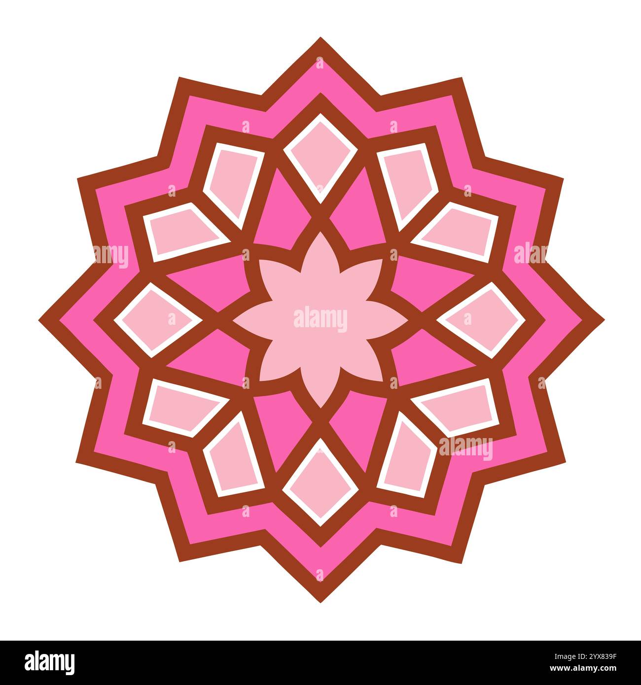 Motivo islamico - disegni geometrici, ornamentali e senza cuciture di alta qualità per l'arte, l'architettura e l'arredamento degli interni Illustrazione Vettoriale