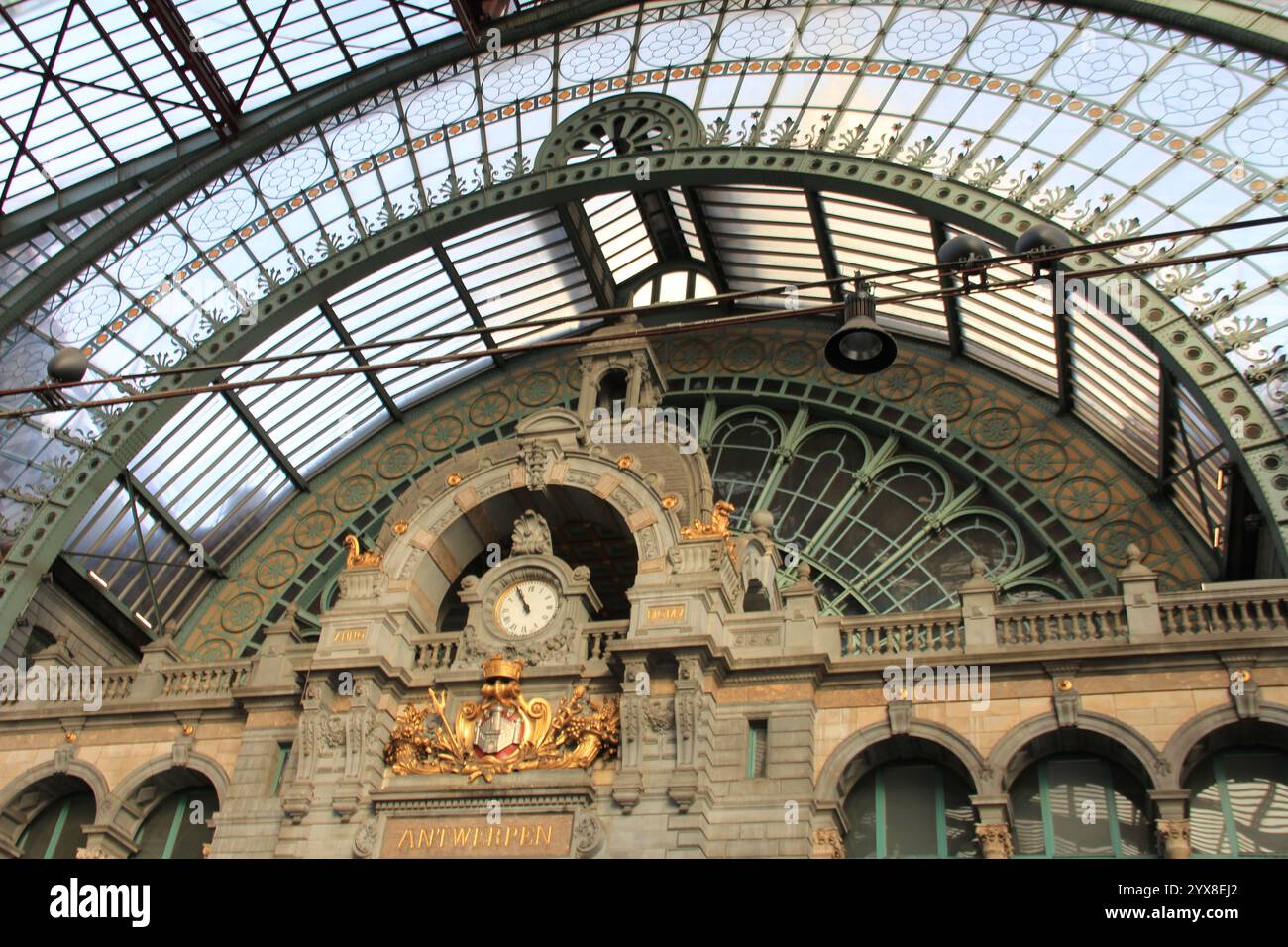 Stazione ferroviaria Anversa-Centraal Foto Stock