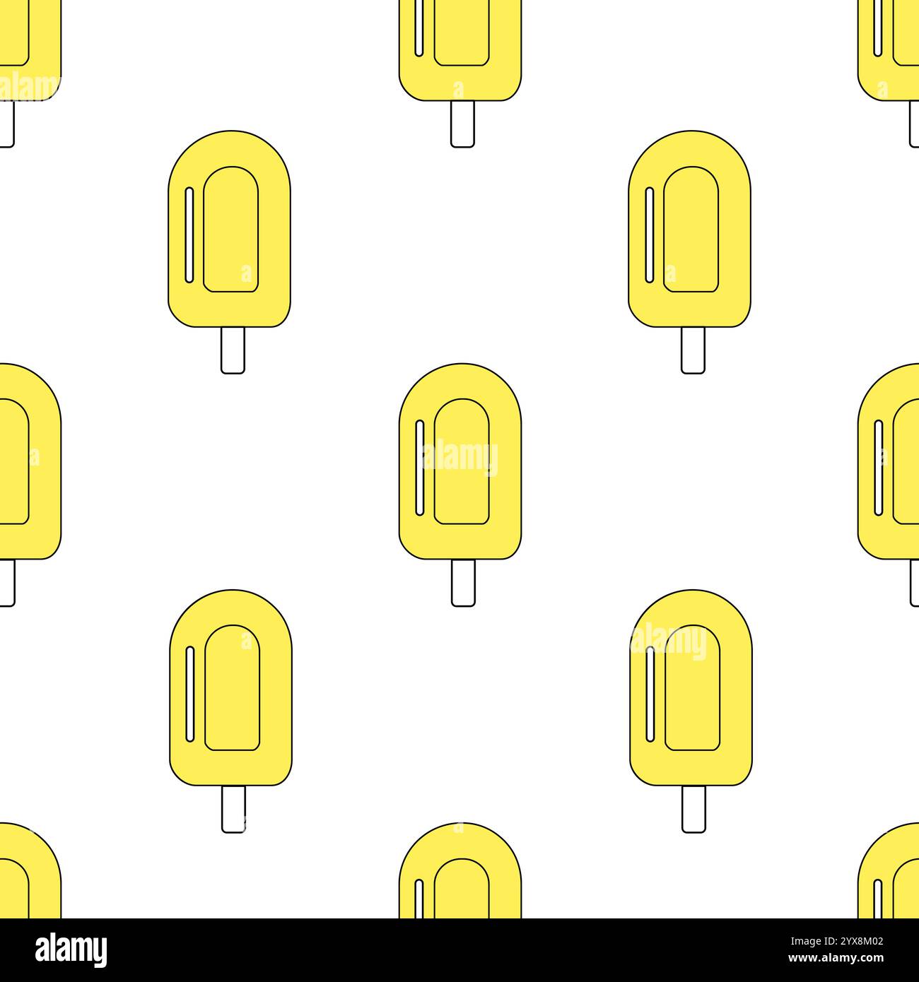 Fantasia senza cuciture con gelato. Illustrazione vettoriale. Illustrazione Vettoriale