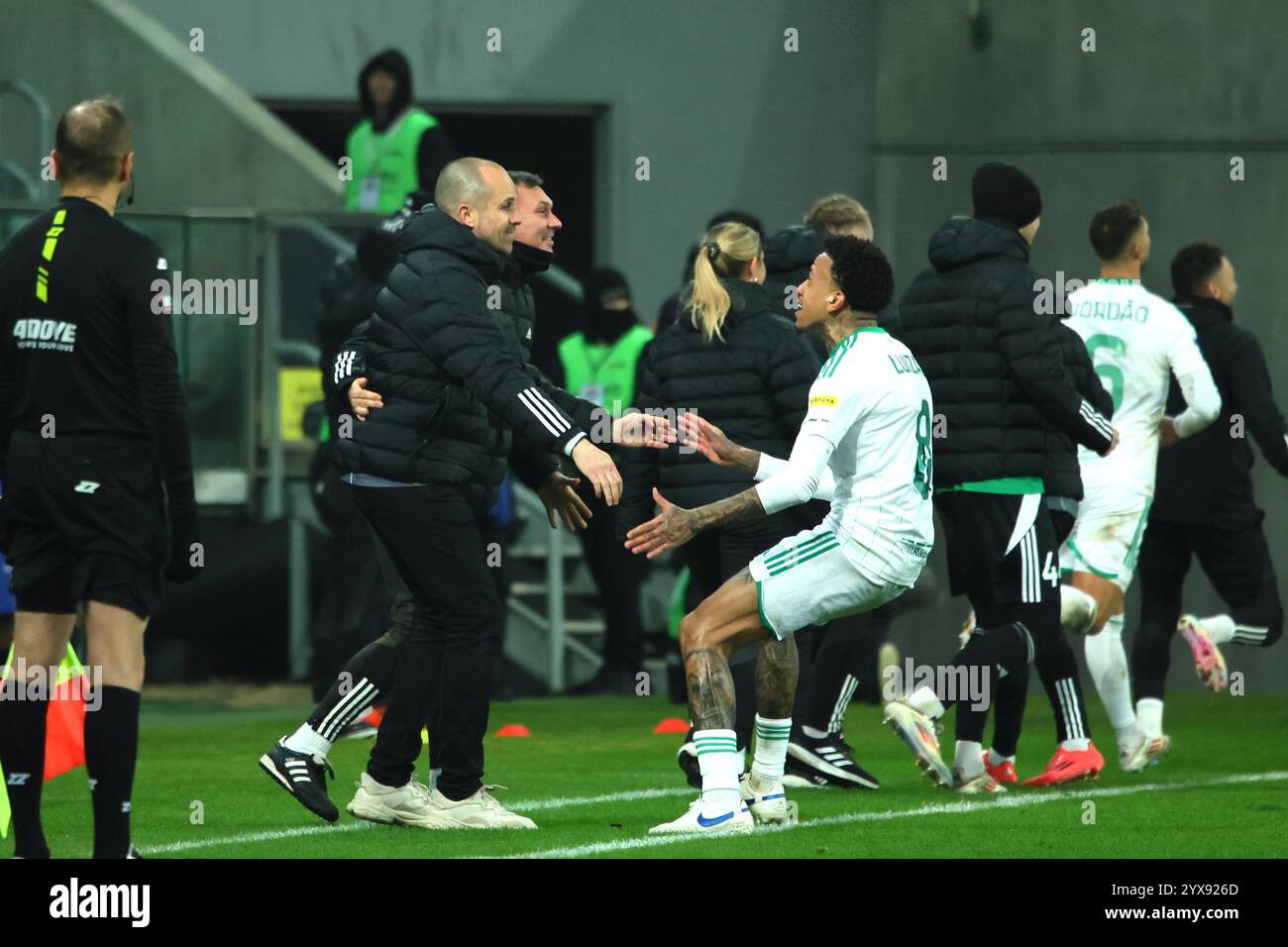 Breslavia, bassa Slesia, Polonia. 14 dicembre 2024. LUIZAO durante un match della PKO Ekstraklasa tra WKS Slask Wroclaw e Radomiak Radom, 14 dicembre 2024. Breslavia, Polonia. (Credit Image: © Mateusz Birecki/ZUMA Press Wire) SOLO PER USO EDITORIALE! Non per USO commerciale! Foto Stock