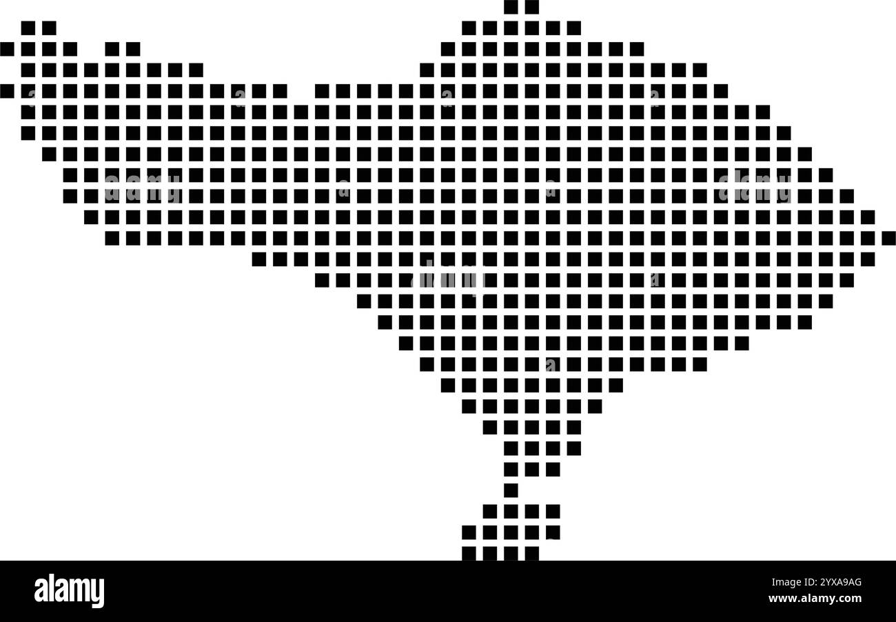 Illustrazione dell'icona della mappa dell'isola di Bali Illustrazione Vettoriale