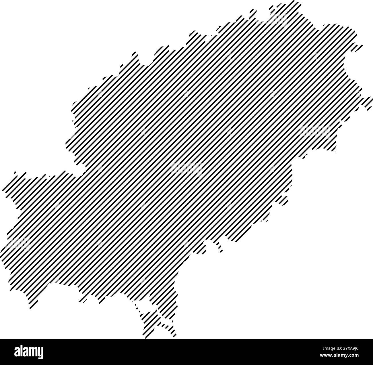 Illustrazione dell'icona della mappa dell'isola di Ibiza Illustrazione Vettoriale